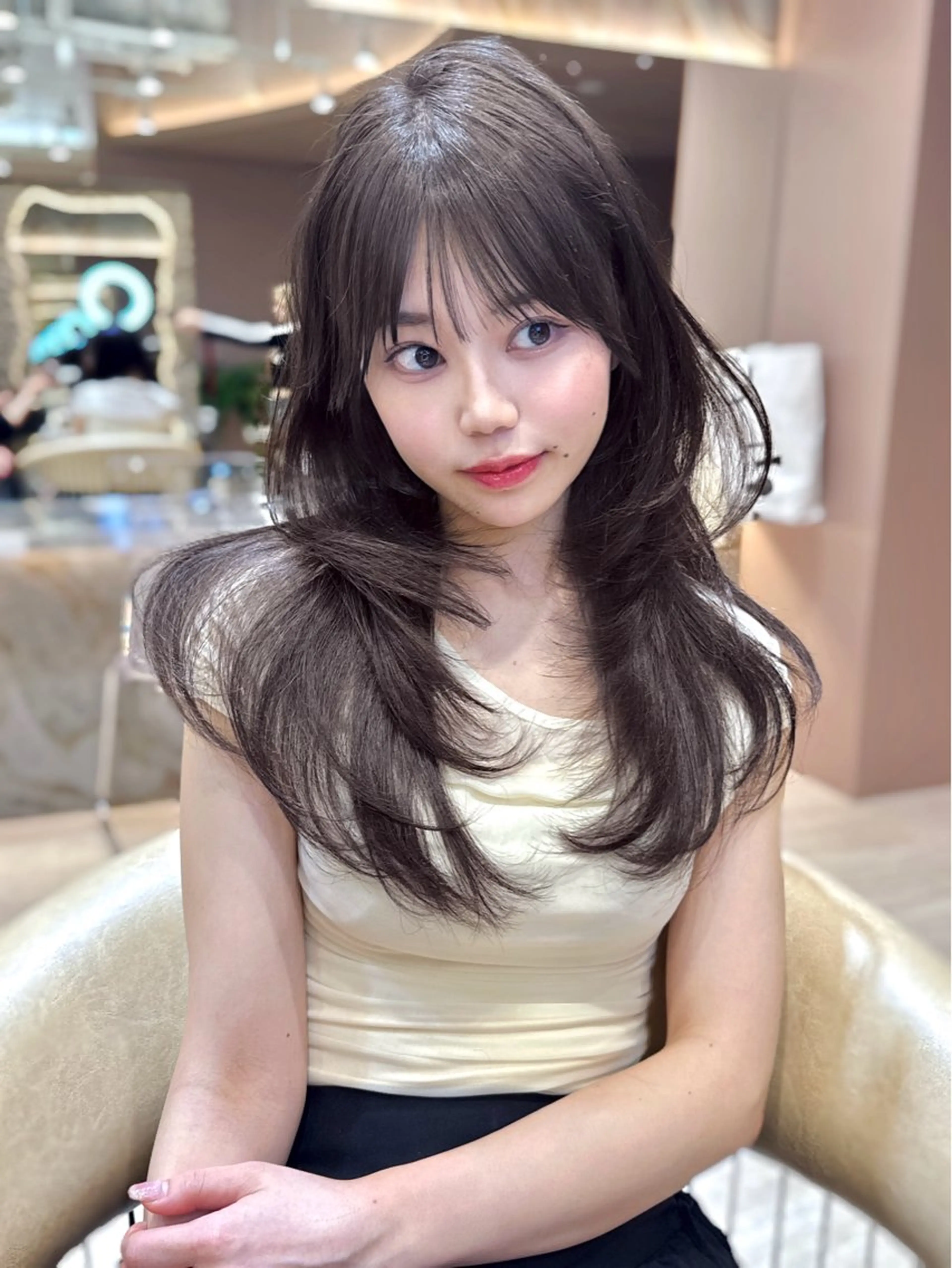 【🌸4月限定似合わせカット🌸＋高発色カラー🩷＋高保湿超音波トリートメント🫧　高保湿シャンプー付き！の写真