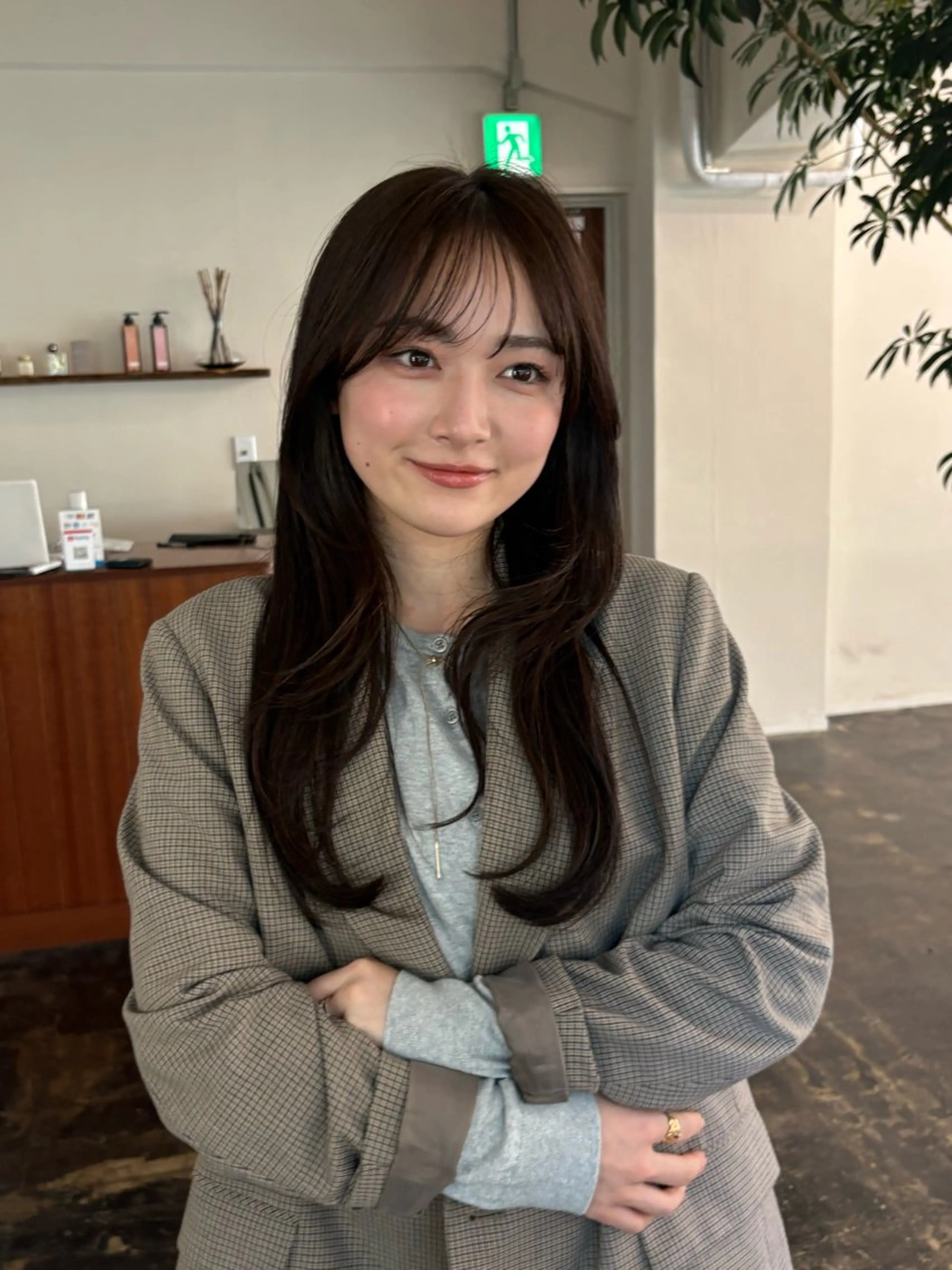 セミロング カット ヘアカラー トリートメント レイヤー/顔周り/ 透明感/ののか💞のヘアスタイル