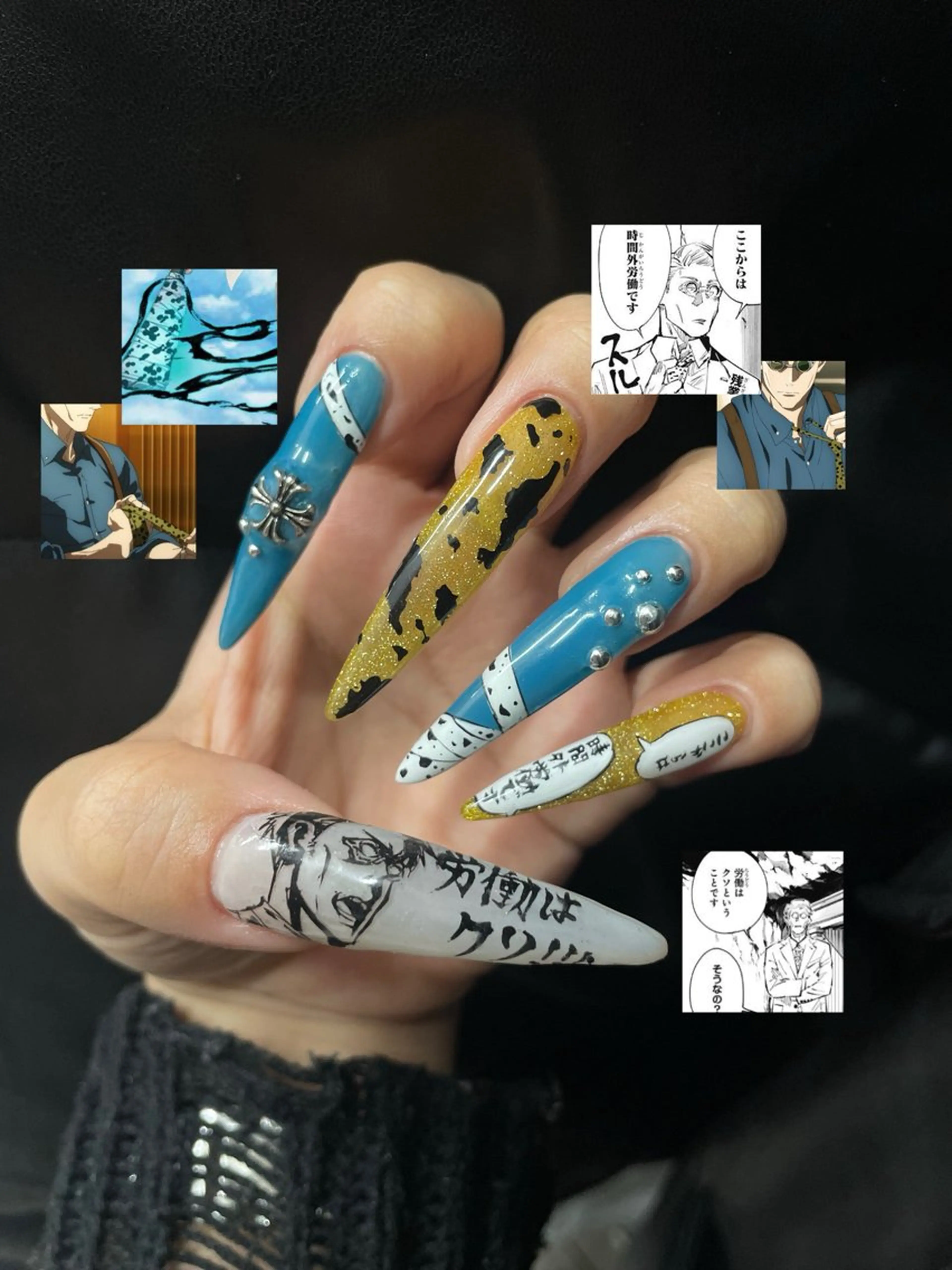 ネイル ハンドネイル ひめか🫁 推し概念・個性派のネイルデザイン