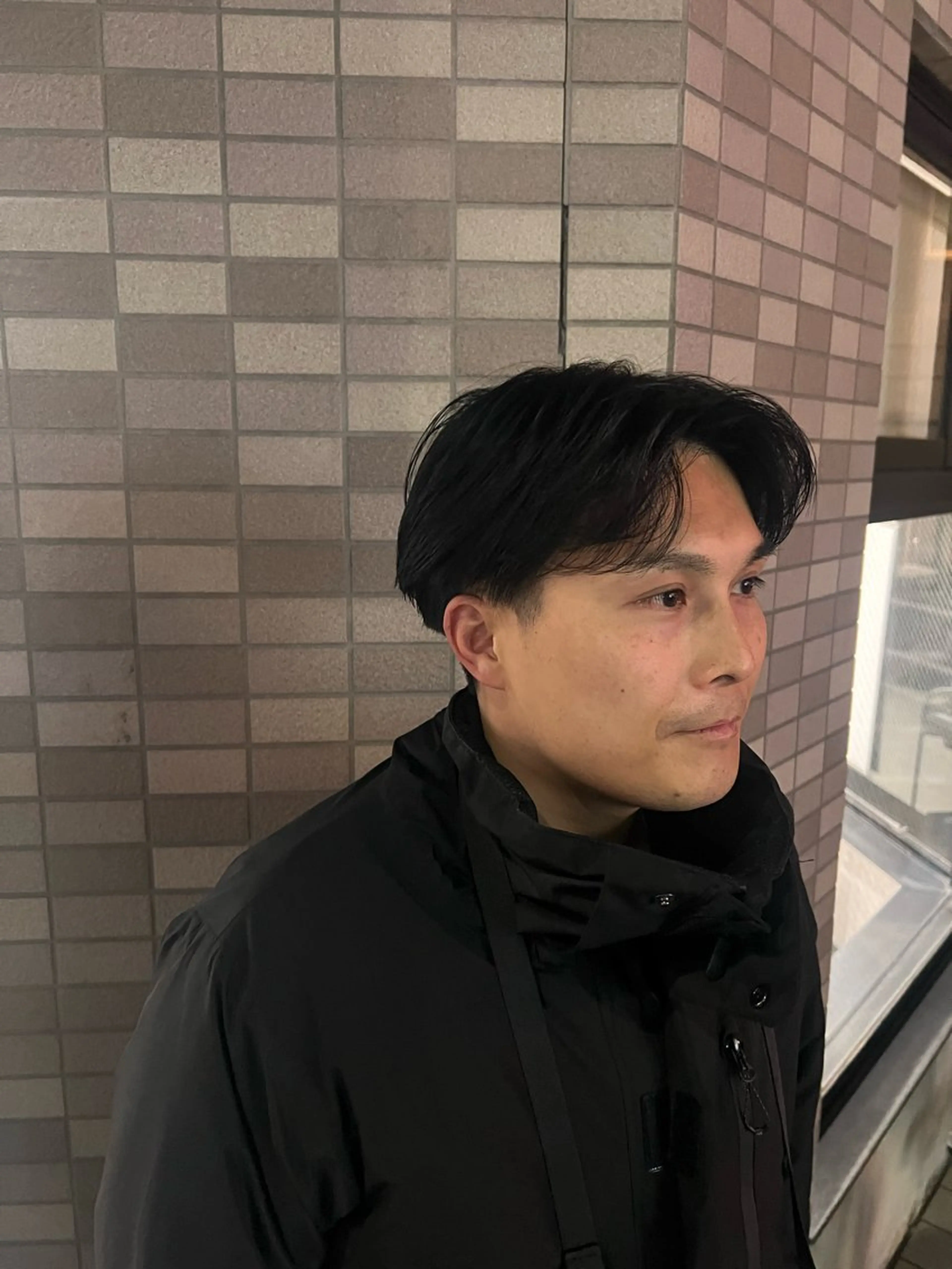 メンズ センターパート PERCUT HYUGAのヘアスタイル