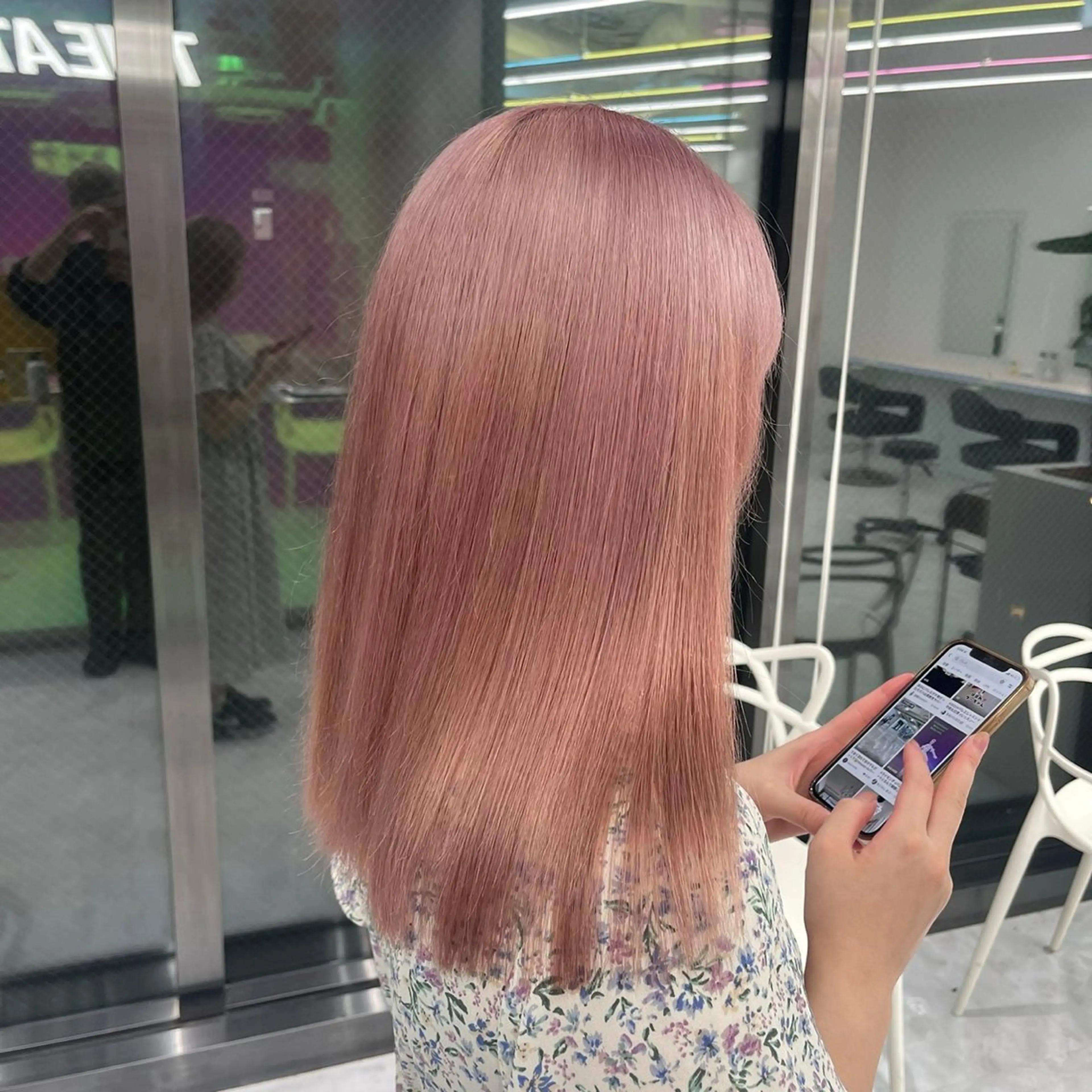 セミロング カラー パーマ ヘアアレンジ メンズ 🤍透明感カラー🤍 似合わせ🤍AINEのヘアスタイル