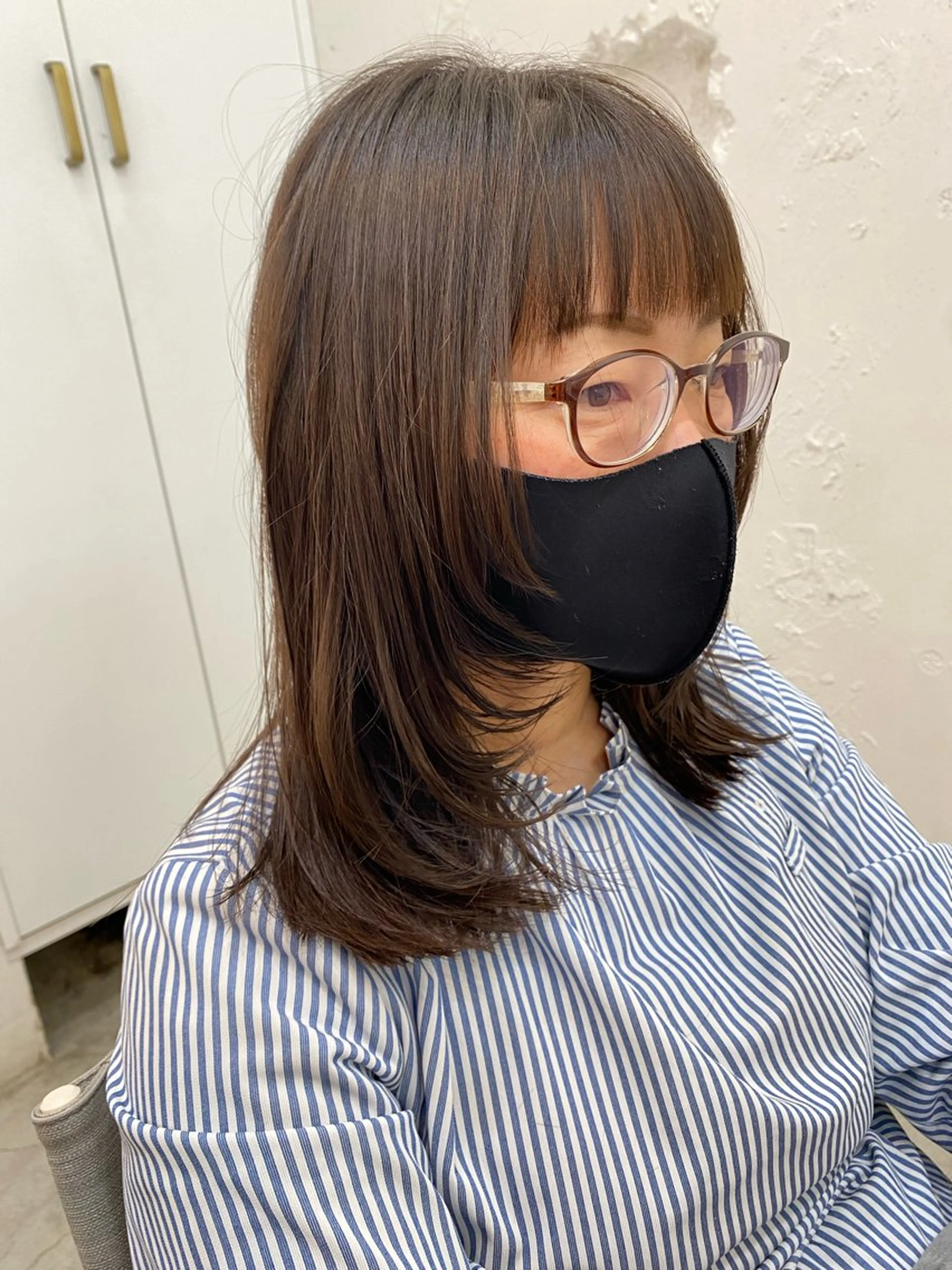 ミディアム レイヤーカット 似合わせヘア 💇🏻‍♀/マリアのヘアスタイル