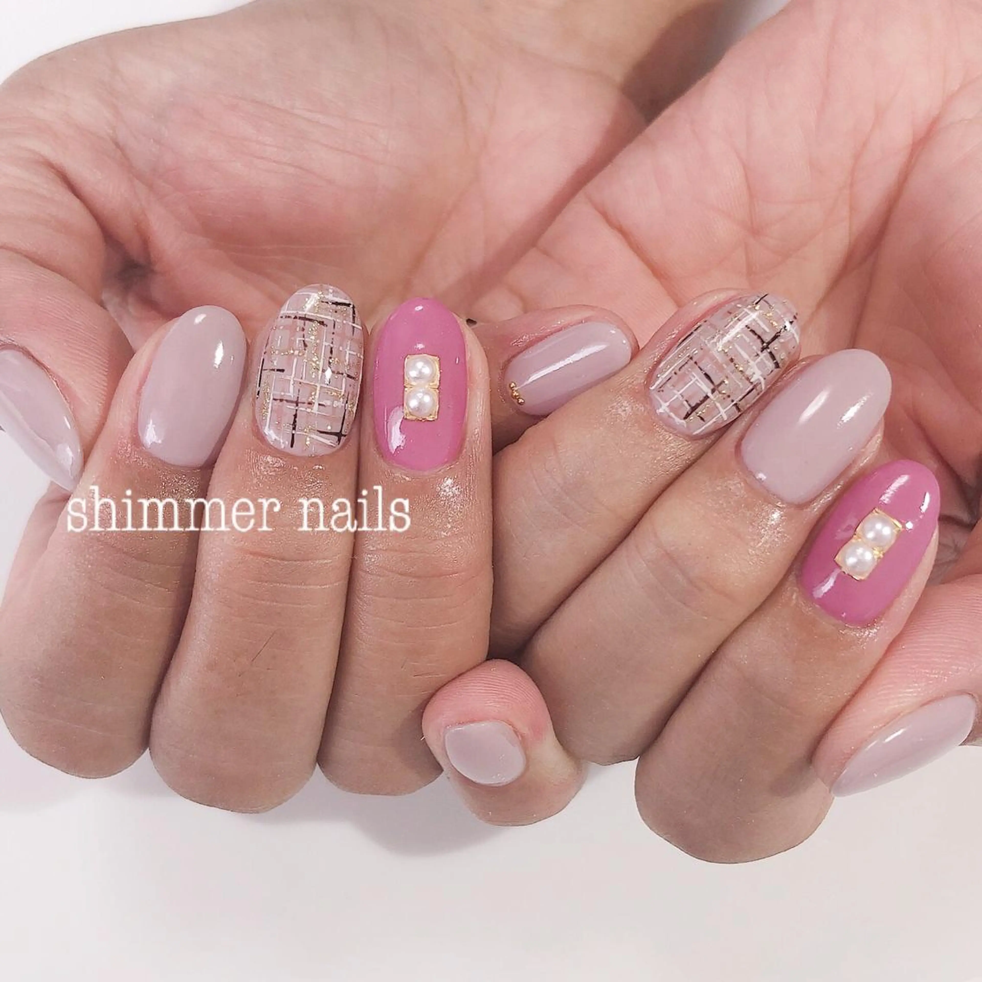 ネイル 持ち込み フットネイル shimmer nailsのネイルデザイン