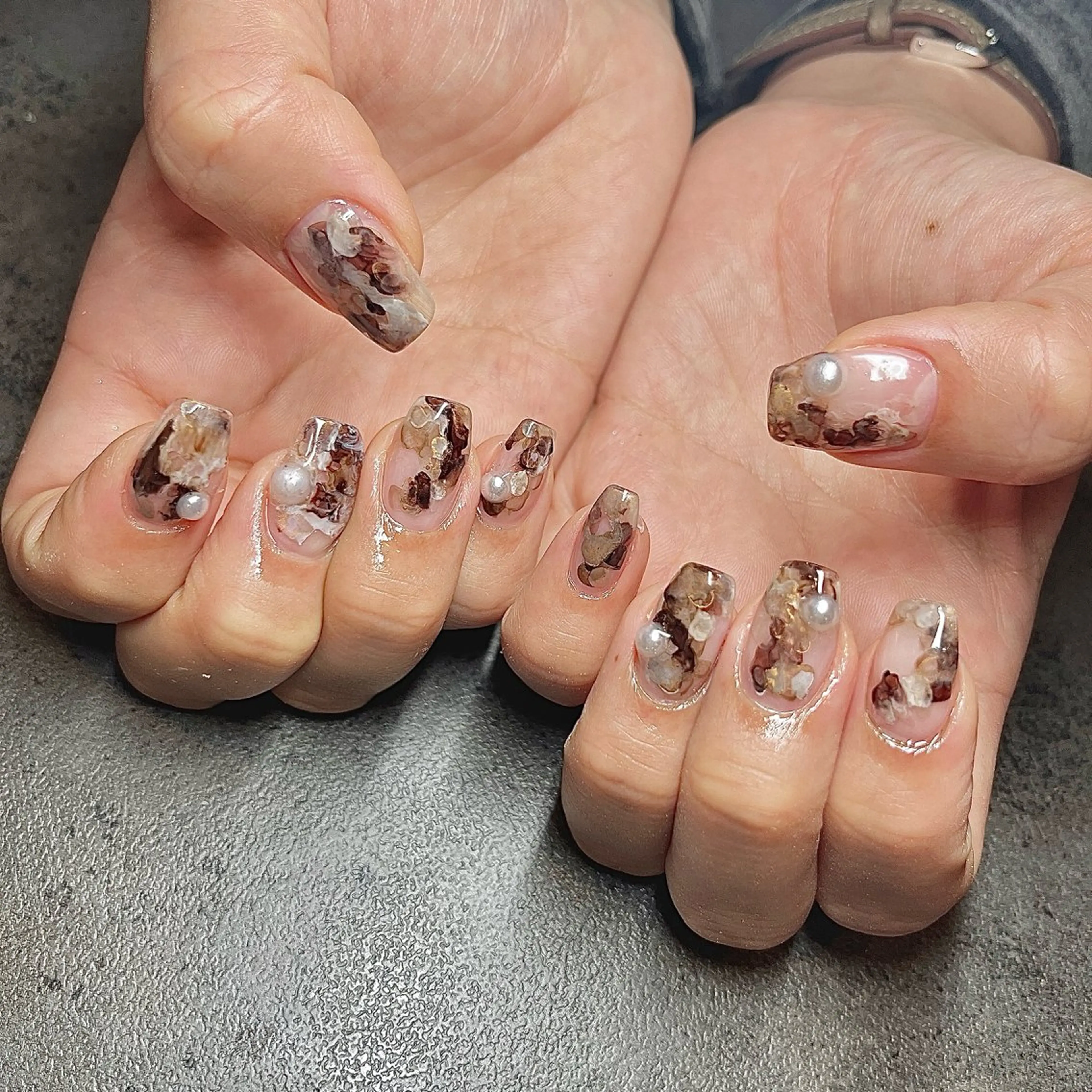 ネイル ジェルネイル しば まなみのネイルデザイン