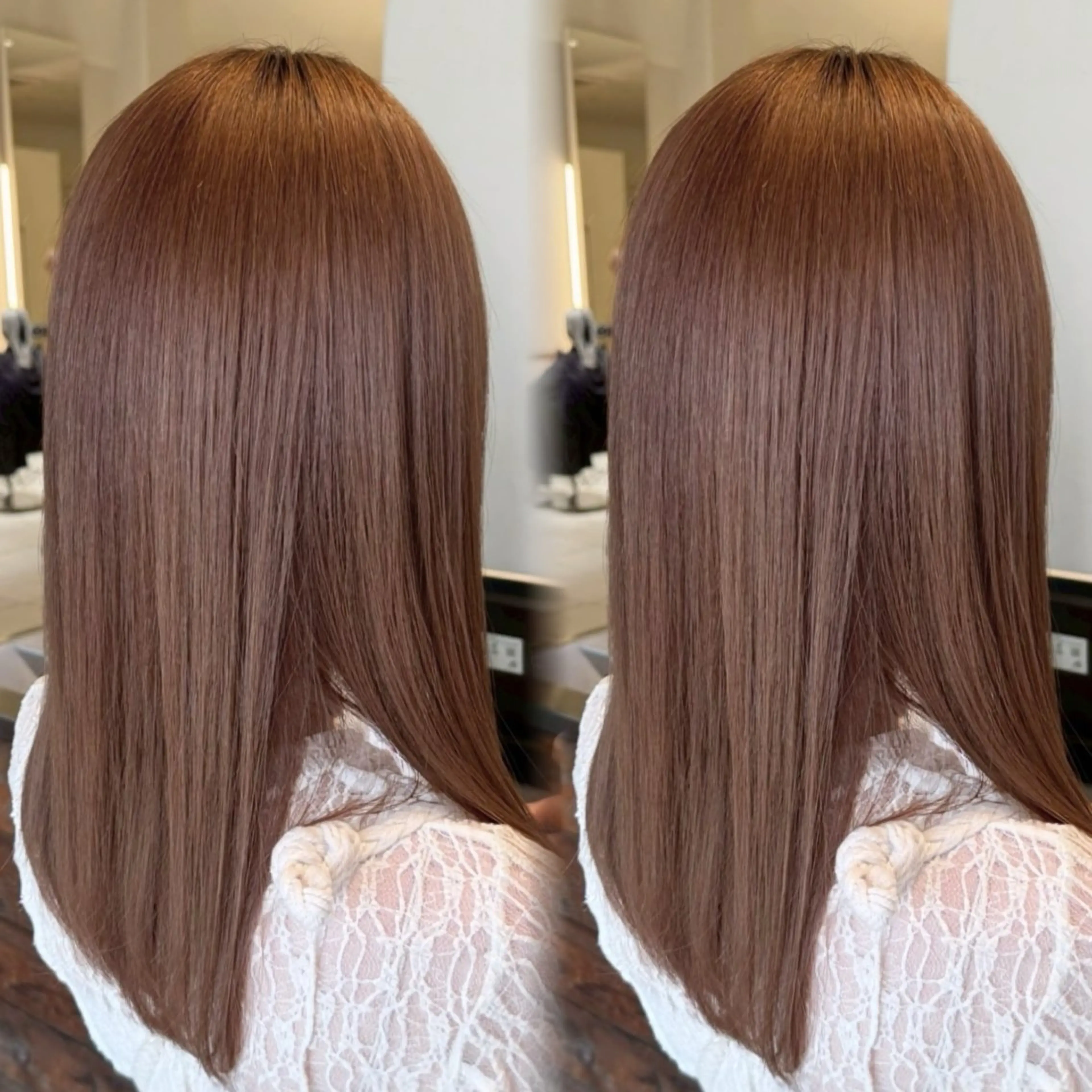 ロング 縮毛矯正 透明感カラー×レイヤ ー🧊横田 冴のヘアスタイル