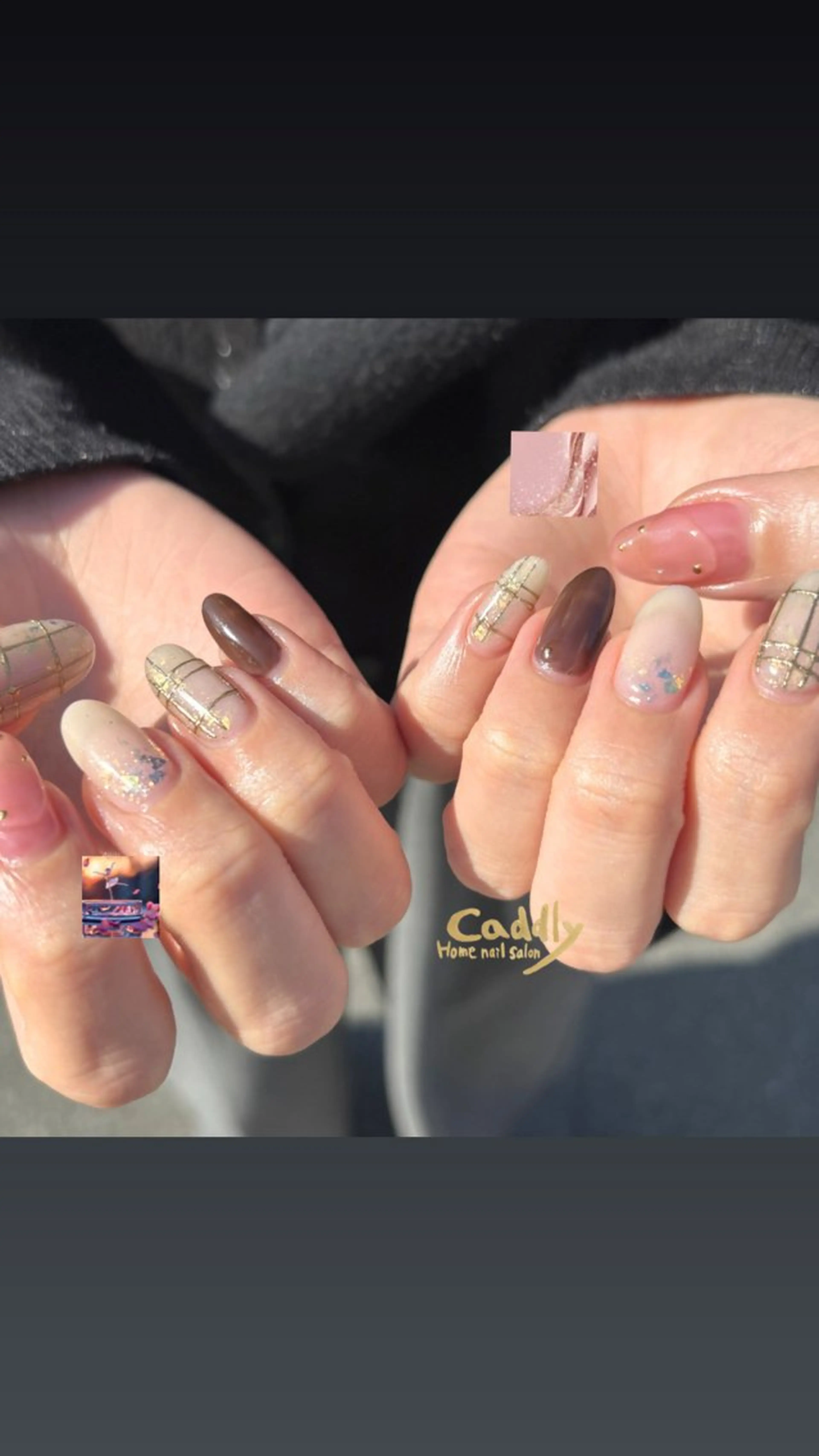 ネイル ハンドネイル caddly naoのネイルデザイン