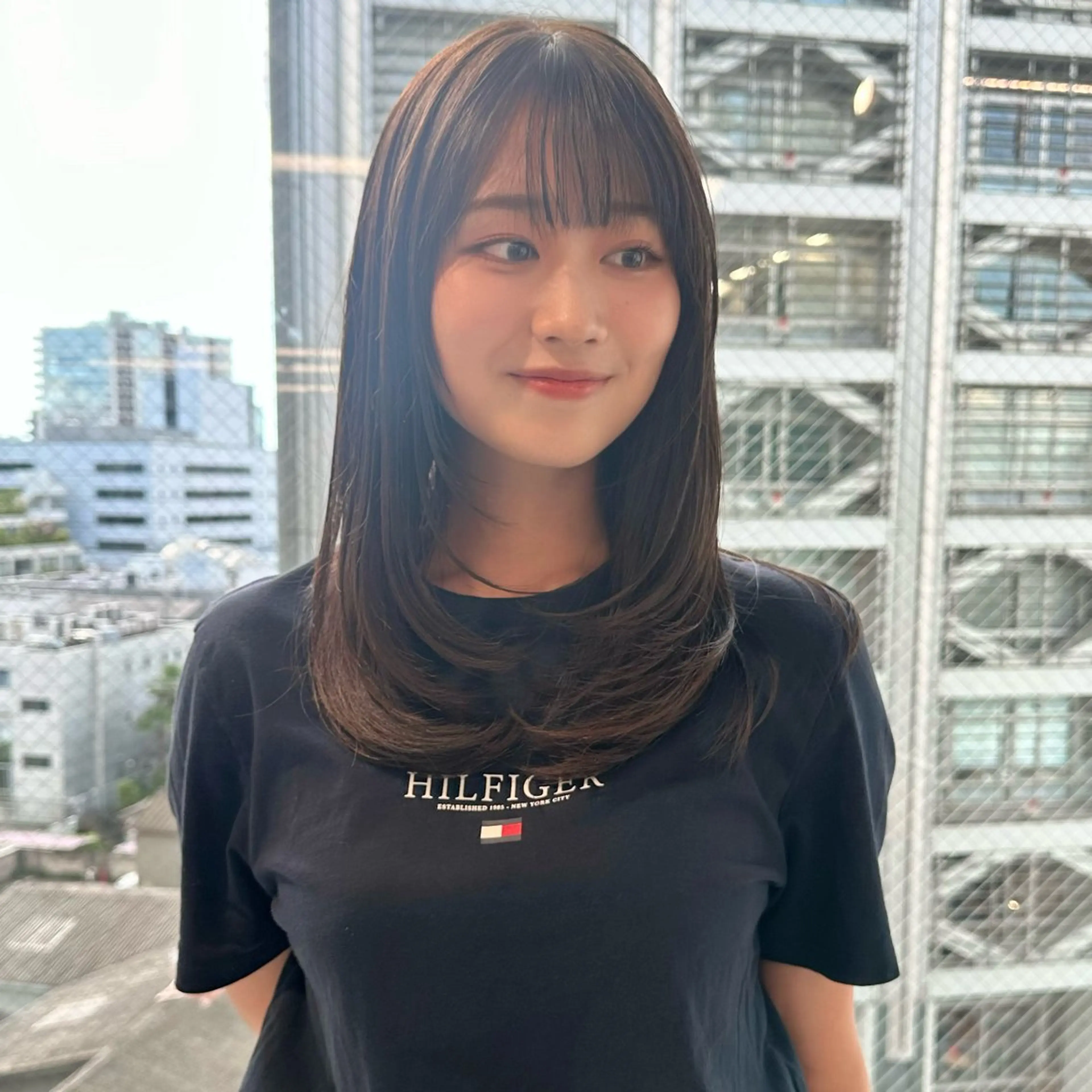 ミディアム カラー カット ヘアカラー トリートメント ブリーチなし/レイヤ ー特化🌈Tommyのヘアスタイル