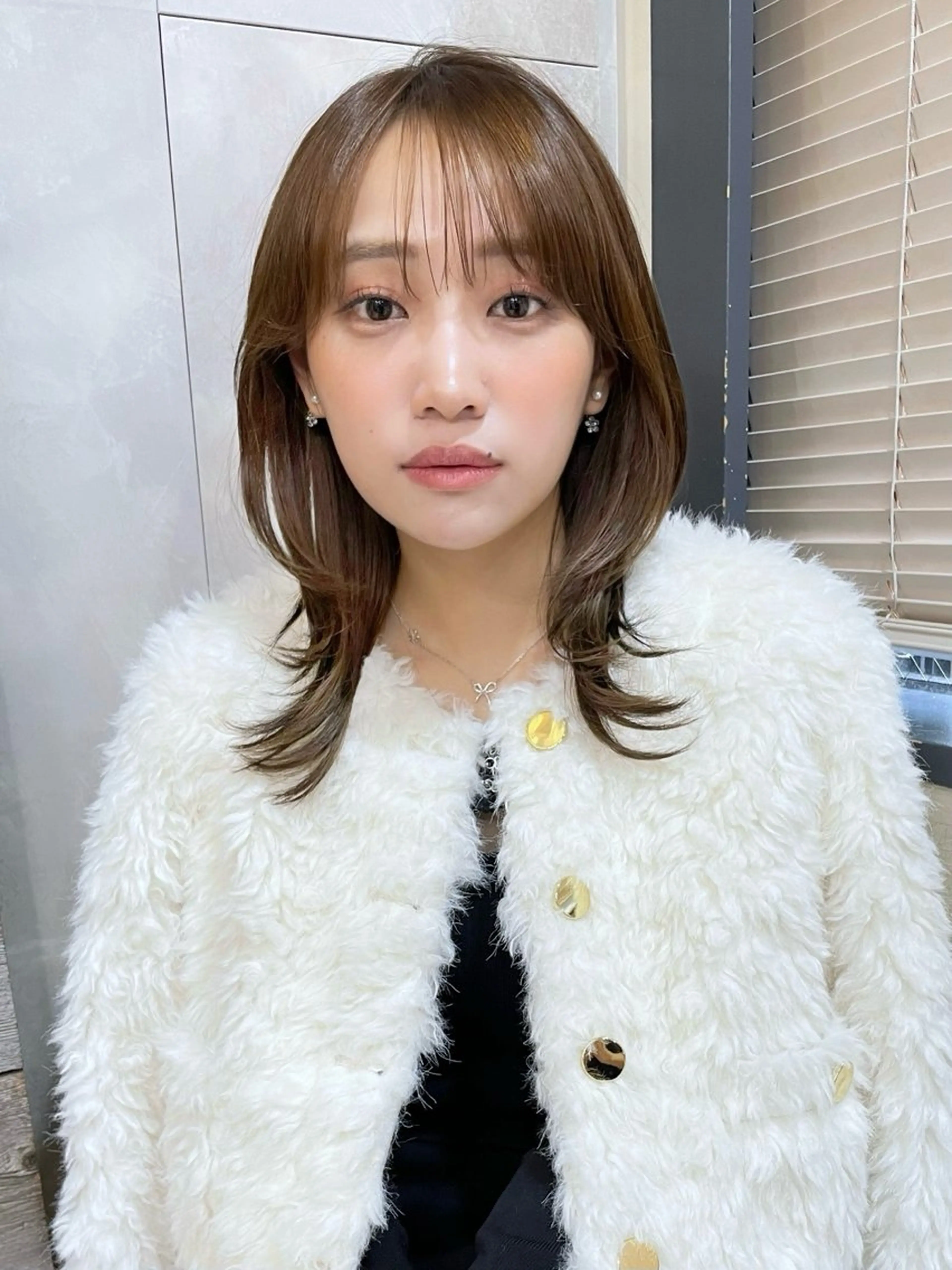 ミディアム ミディアムレイヤー レイヤーカット カット ヘアカラー トリートメント ボブ/デザインカラー /表参道/新井美有紀のヘアスタイル