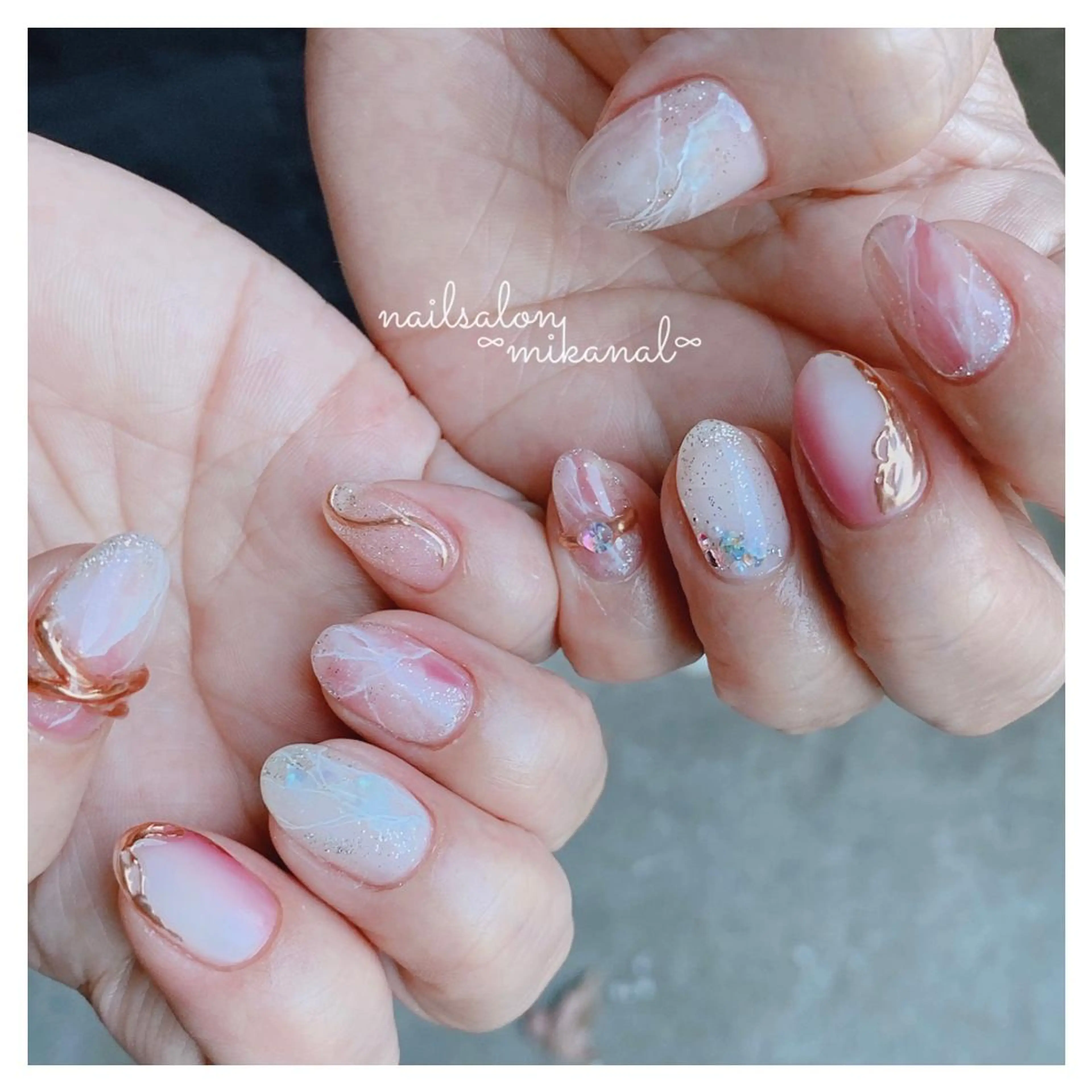 ネイル ハンドネイル nailsalon ∞ ﾐｶﾅﾙ ∞のネイルデザイン
