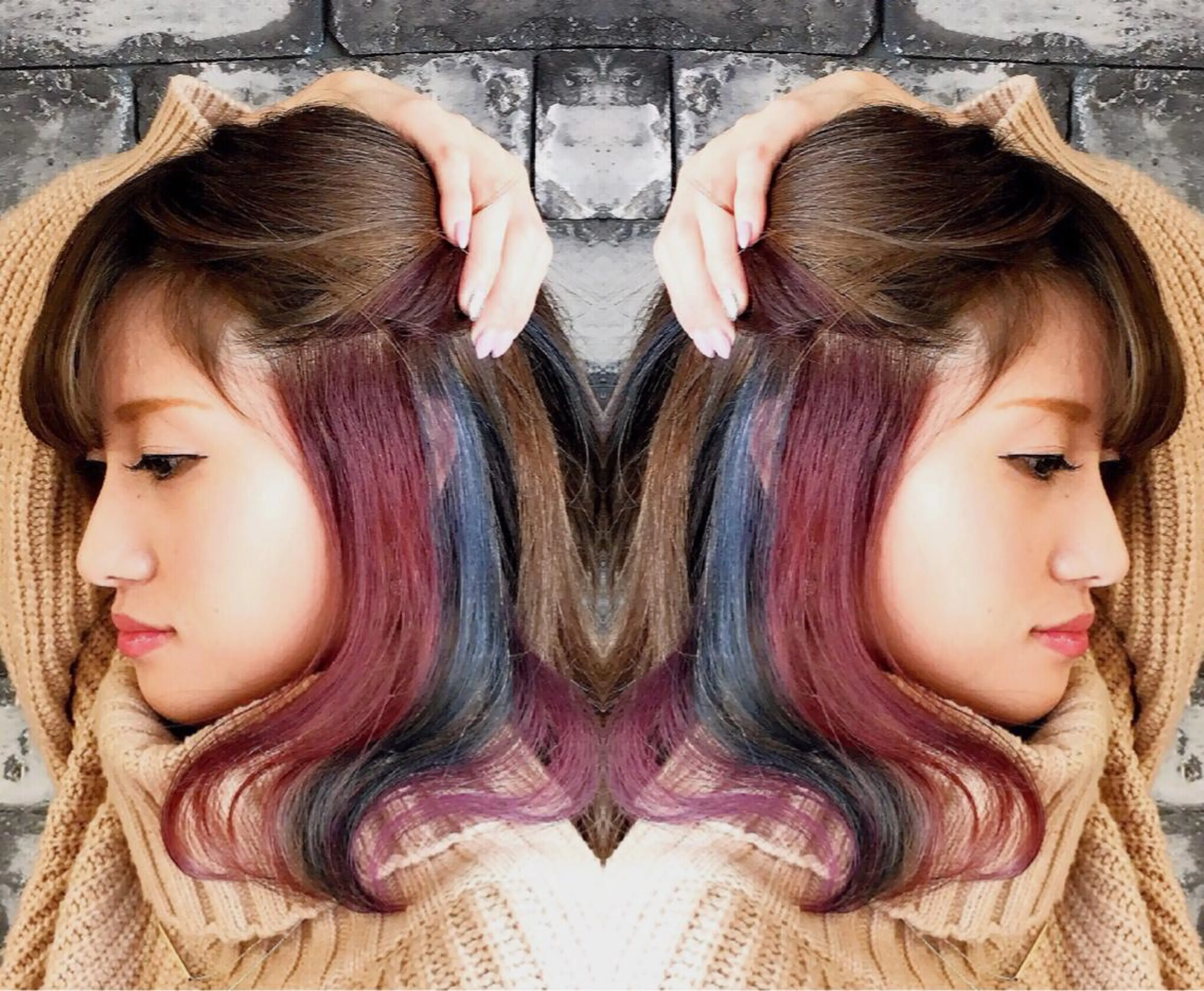 ミディアム パープルカラー 外国人風カラー ❤️千葉県代表❤️ 店長❤️柿本翔一朗のヘアスタイル