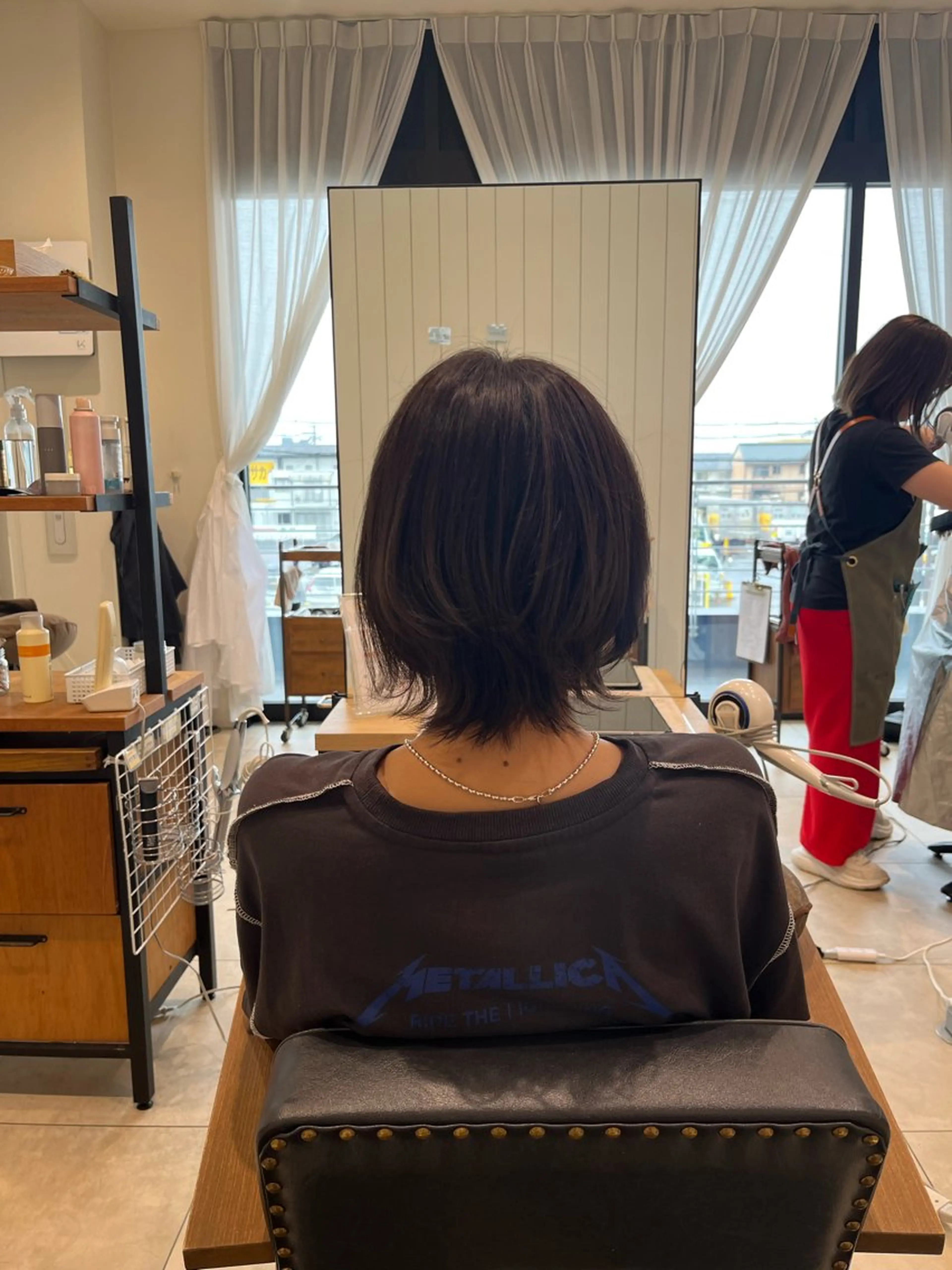 ショート カラー ボブ ウルフカット ウルフボブ 坂口 友莉香のヘアスタイル