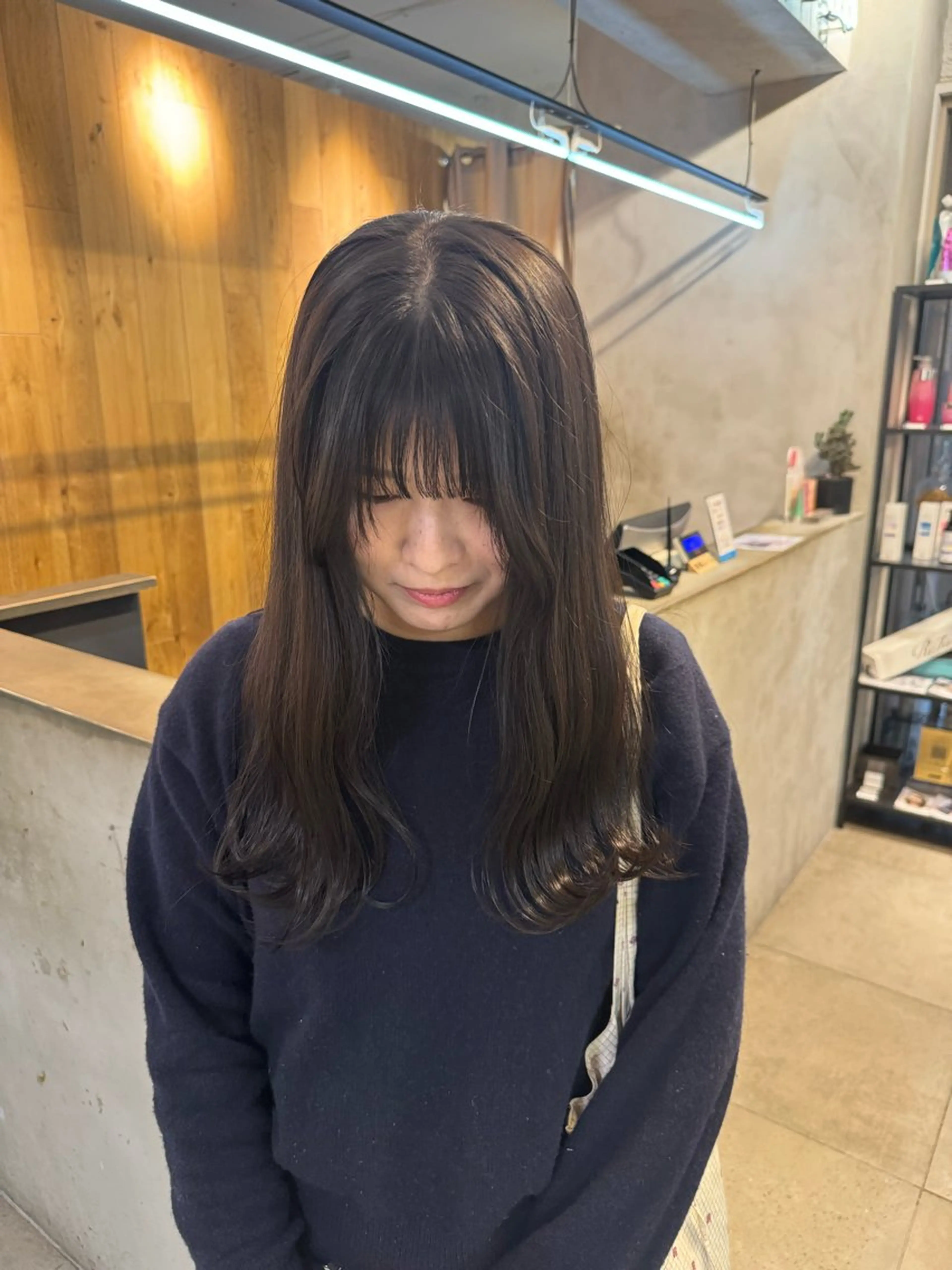 ロング カラー カット ヘアカラー トリートメント Lomalia 🤍🫧/makoのヘアスタイル
