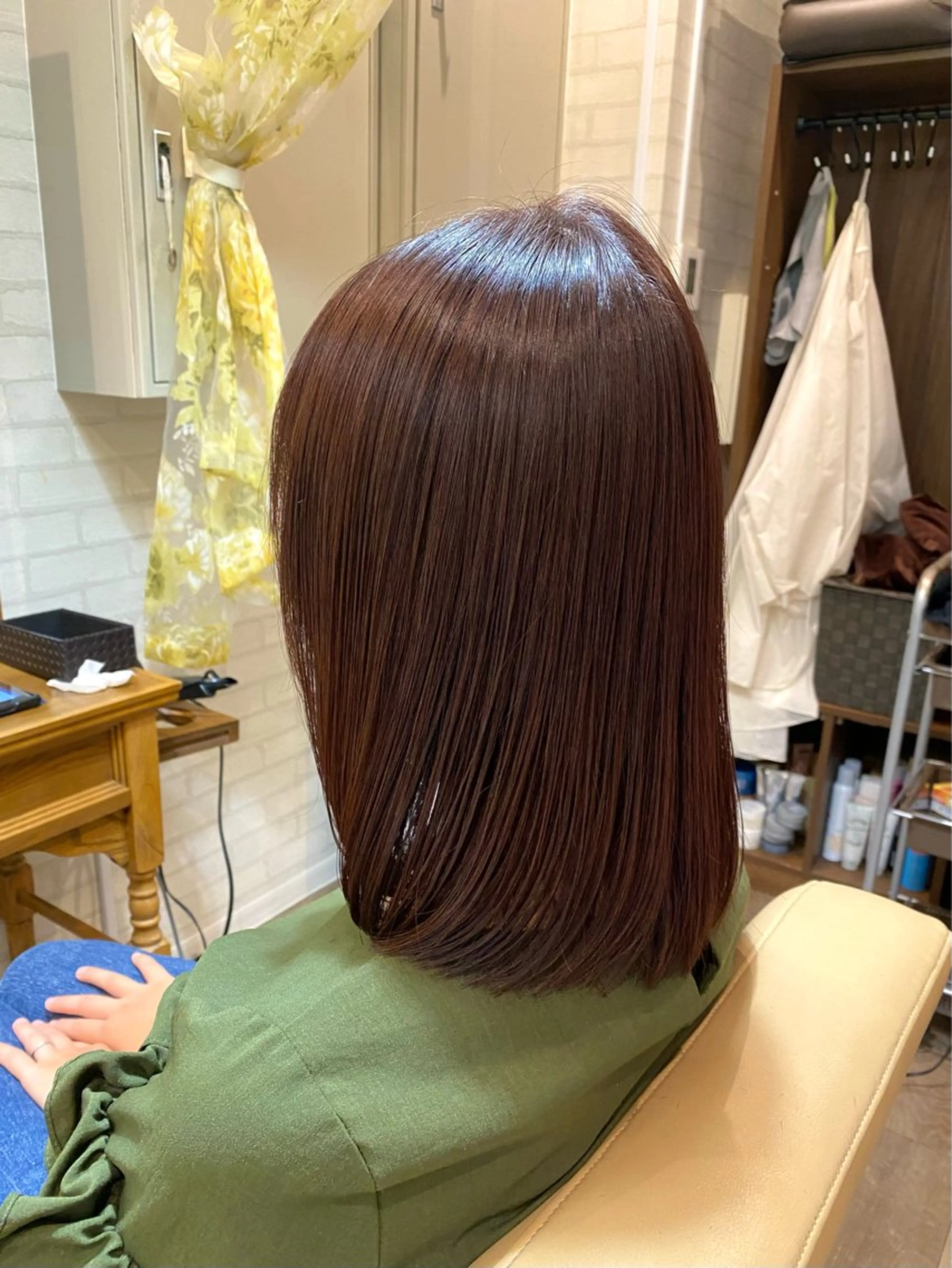 ミディアム カラー カット ヘアカラー ヘッドスパ Aujuaソムリエ 🎨‎♡HARUのヘアスタイル