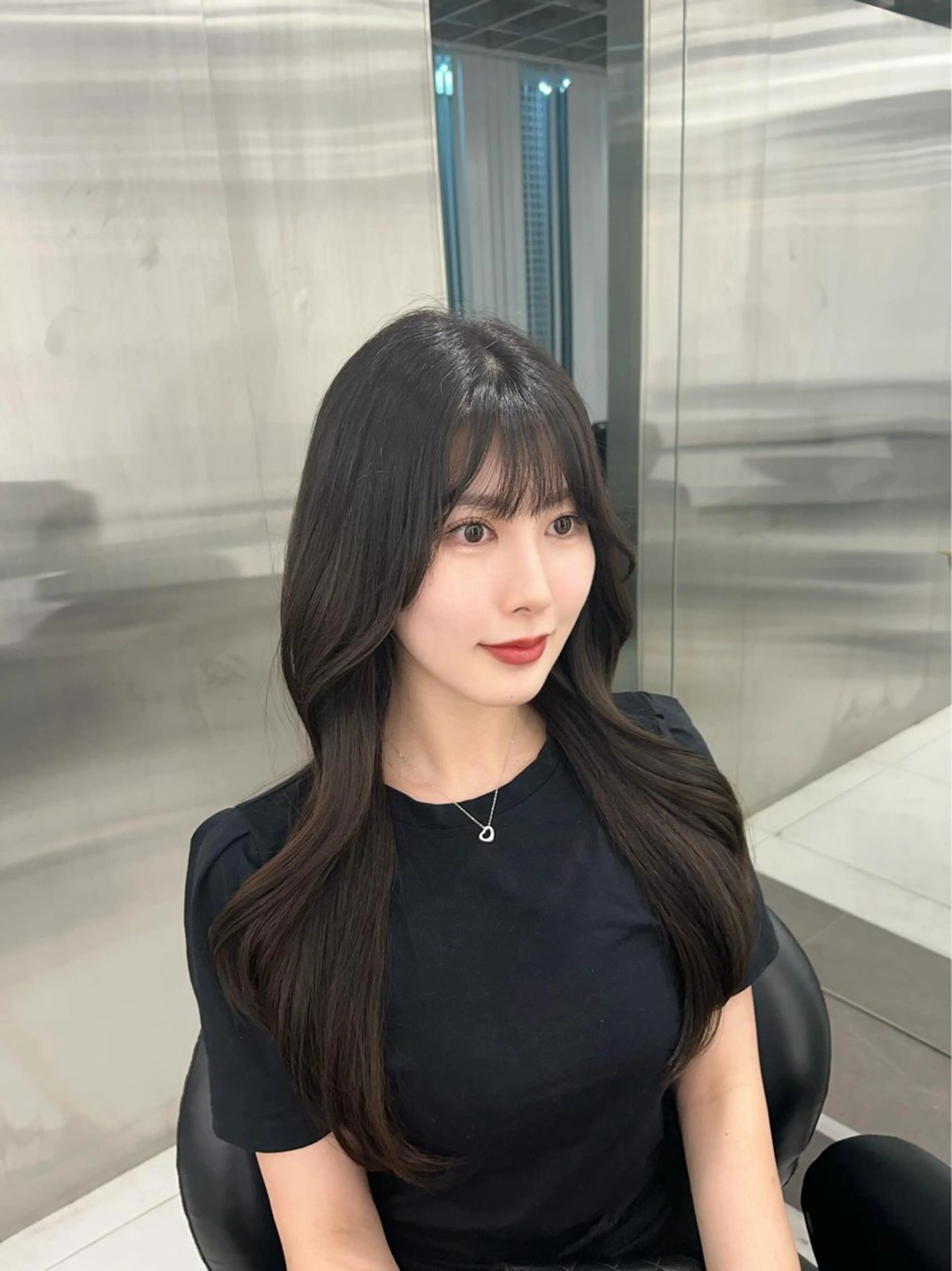 ロング カット ヘアカラー トリートメント 銀座/韓国ヘア🤍 レイヤーAYUMIのヘアスタイル