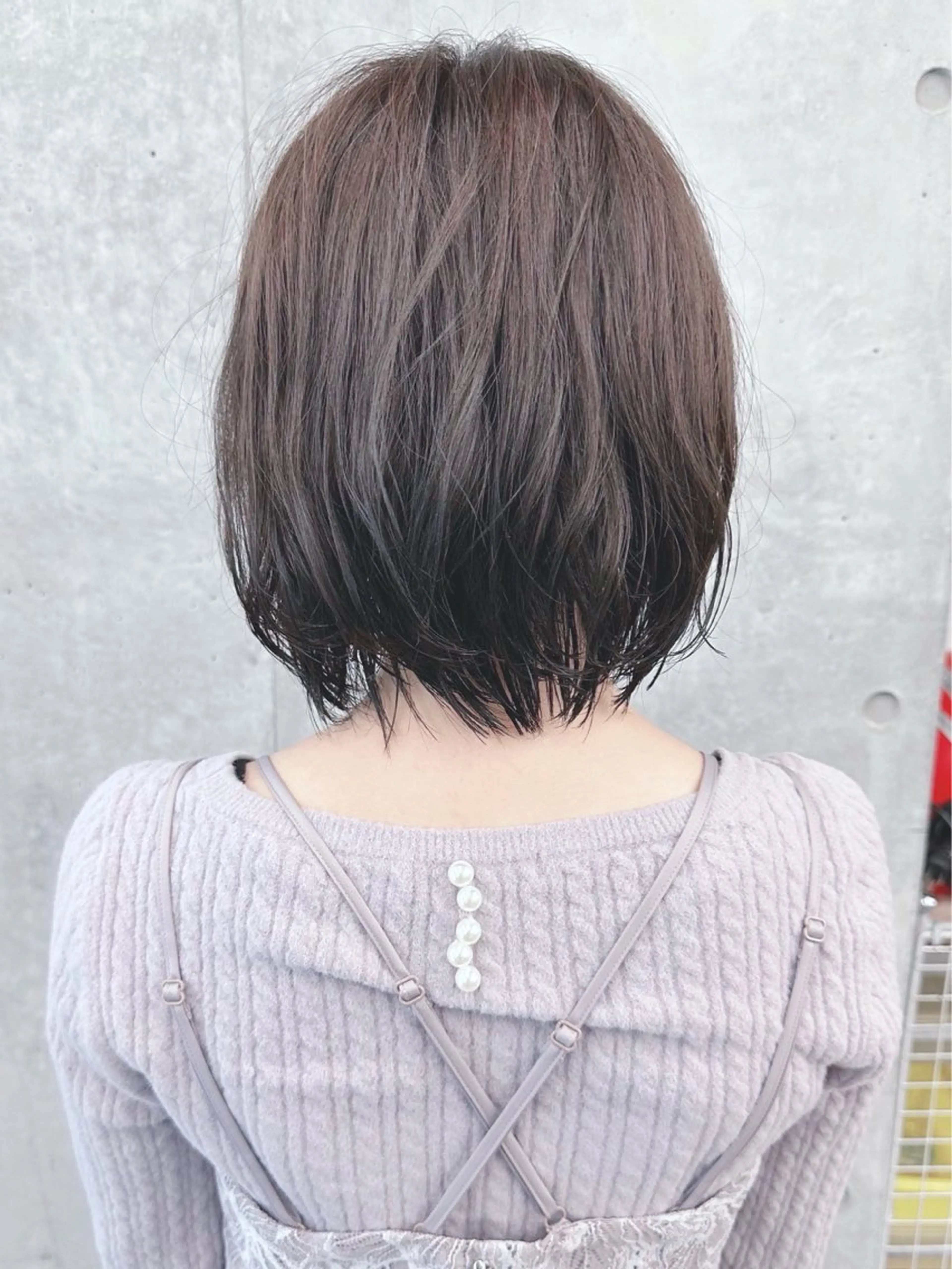 ショート カラー カット ヘアカラー トリートメント ボブ/ゆるふわ ボブパーマ/とういのヘアスタイル