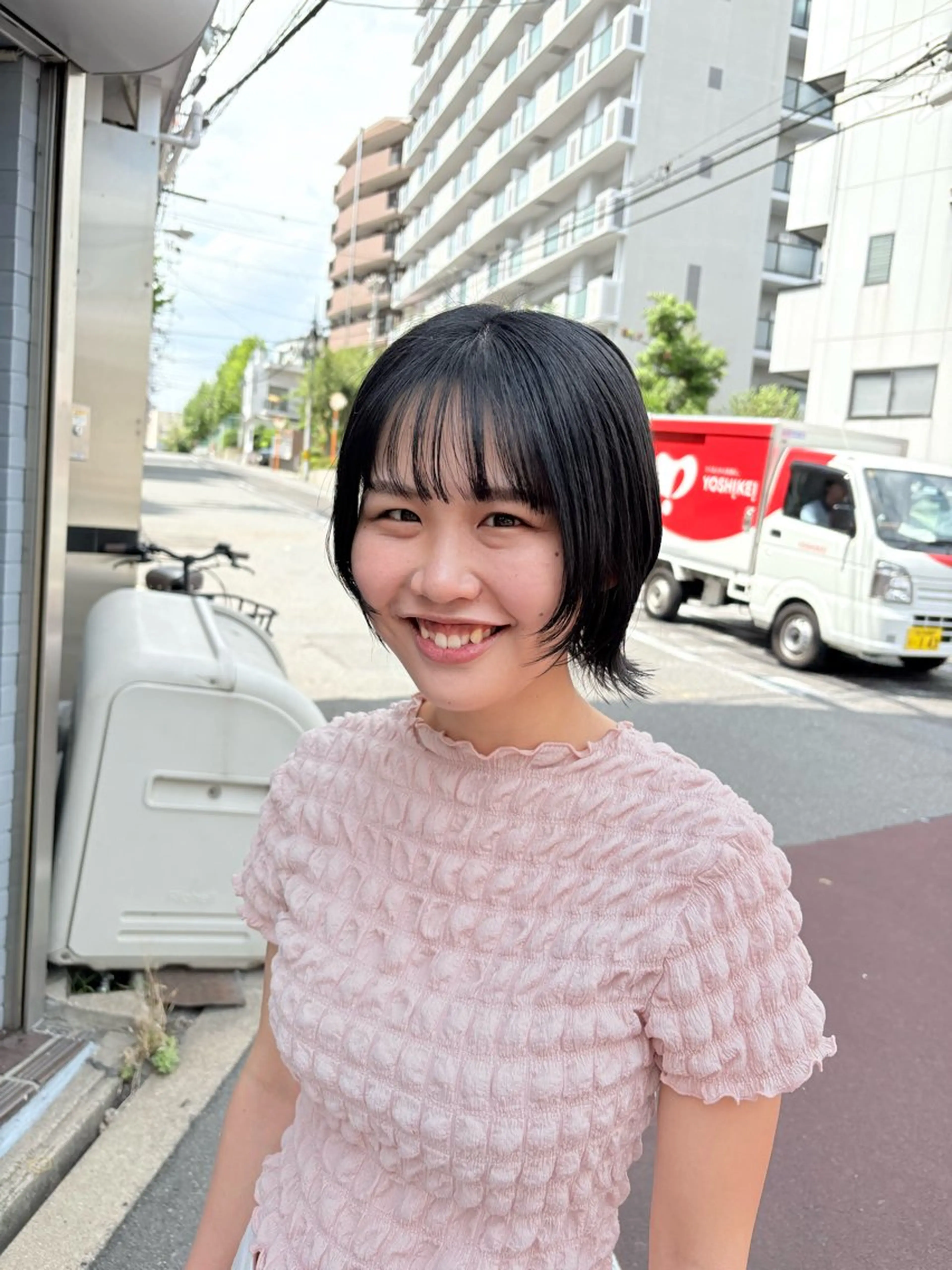 ショート カット ヘアカラー トリートメント 藤倉なつみ /玉造のヘアスタイル