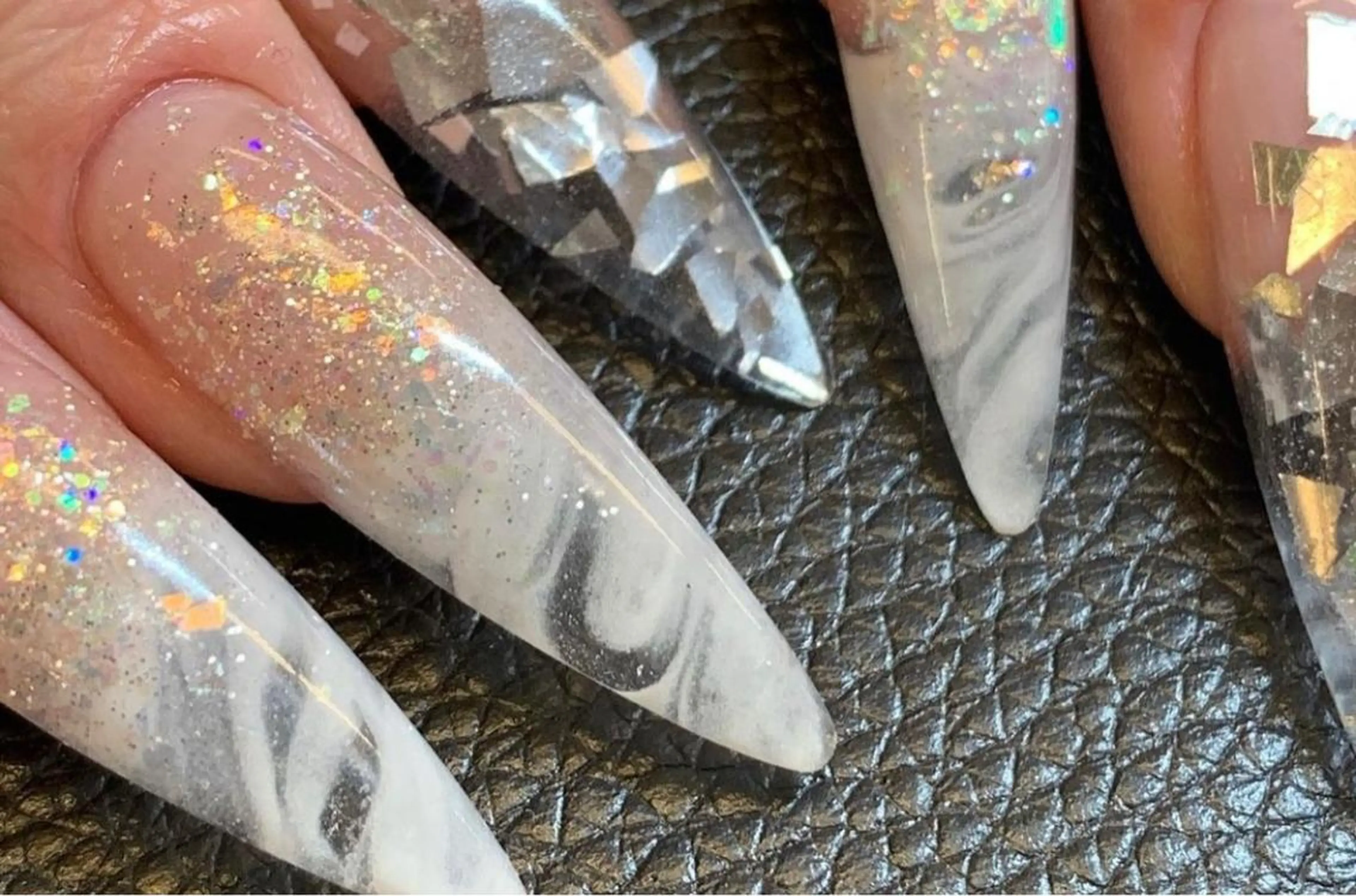 ネイル 大理石ネイル(マーブル) スカルプネイル YOUTH nails waxing所属・YOUTH natsumiのネイルデザイン