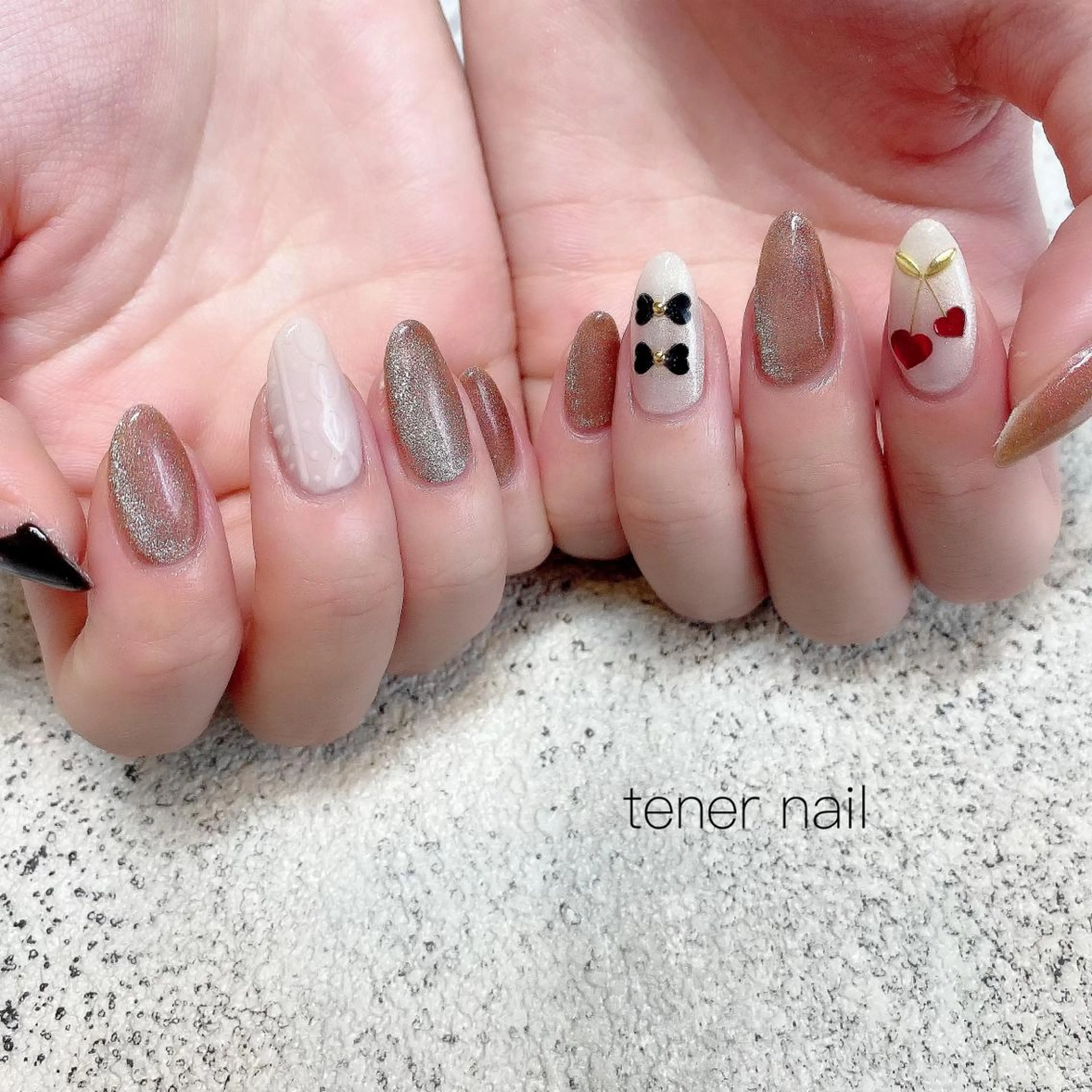 ネイル バレンタイン テネルネイル tener nailのネイルデザイン