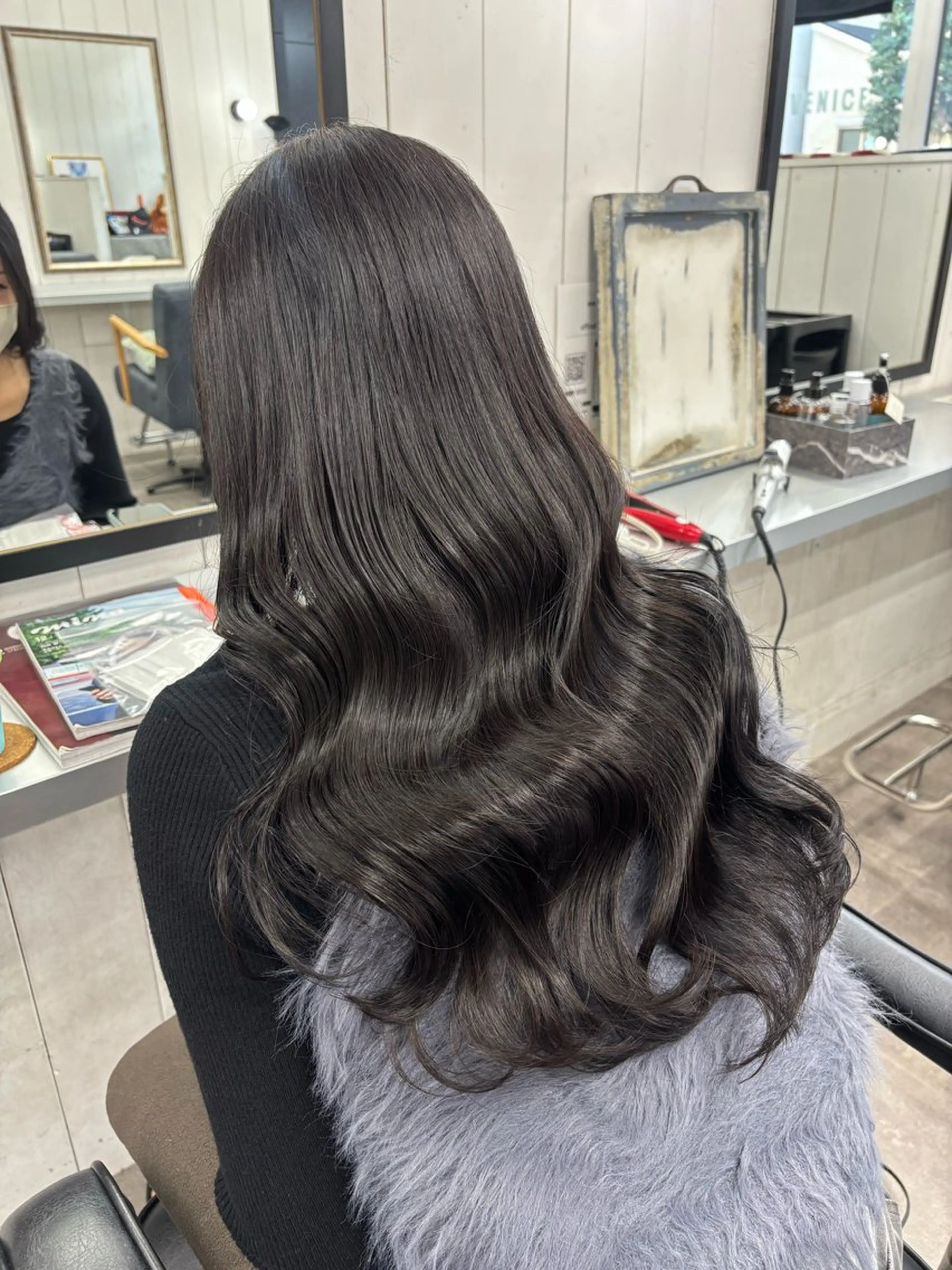 ロング ヘアカラー 永野 瑛大のヘアスタイル
