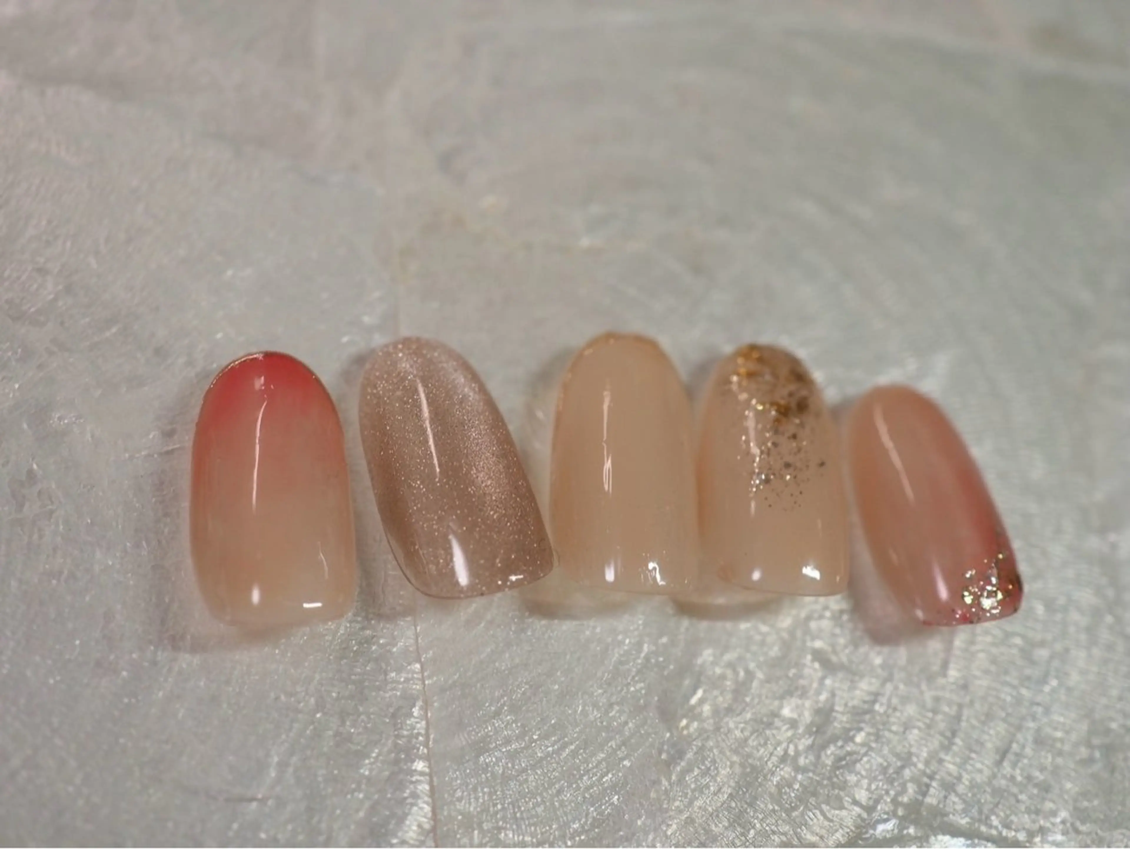 ネイル オーロラネイル 桜ネイル フラワーネイル フットネイル フレンチネイル ハンドネイル kikinail 溝の口のネイルデザイン