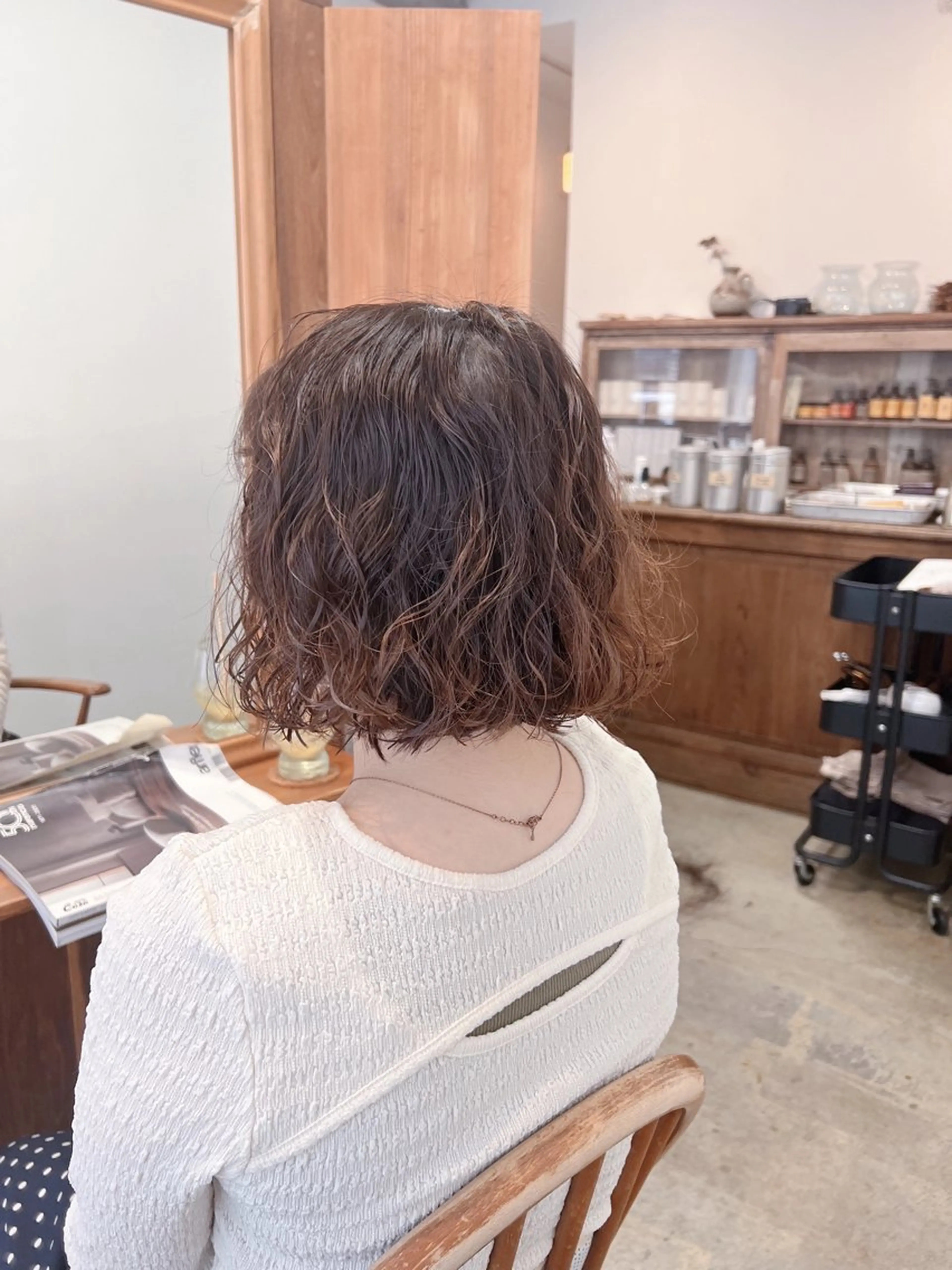 ミディアム パーマ 韓国レイヤー/ハイ トーン/優太のヘアスタイル