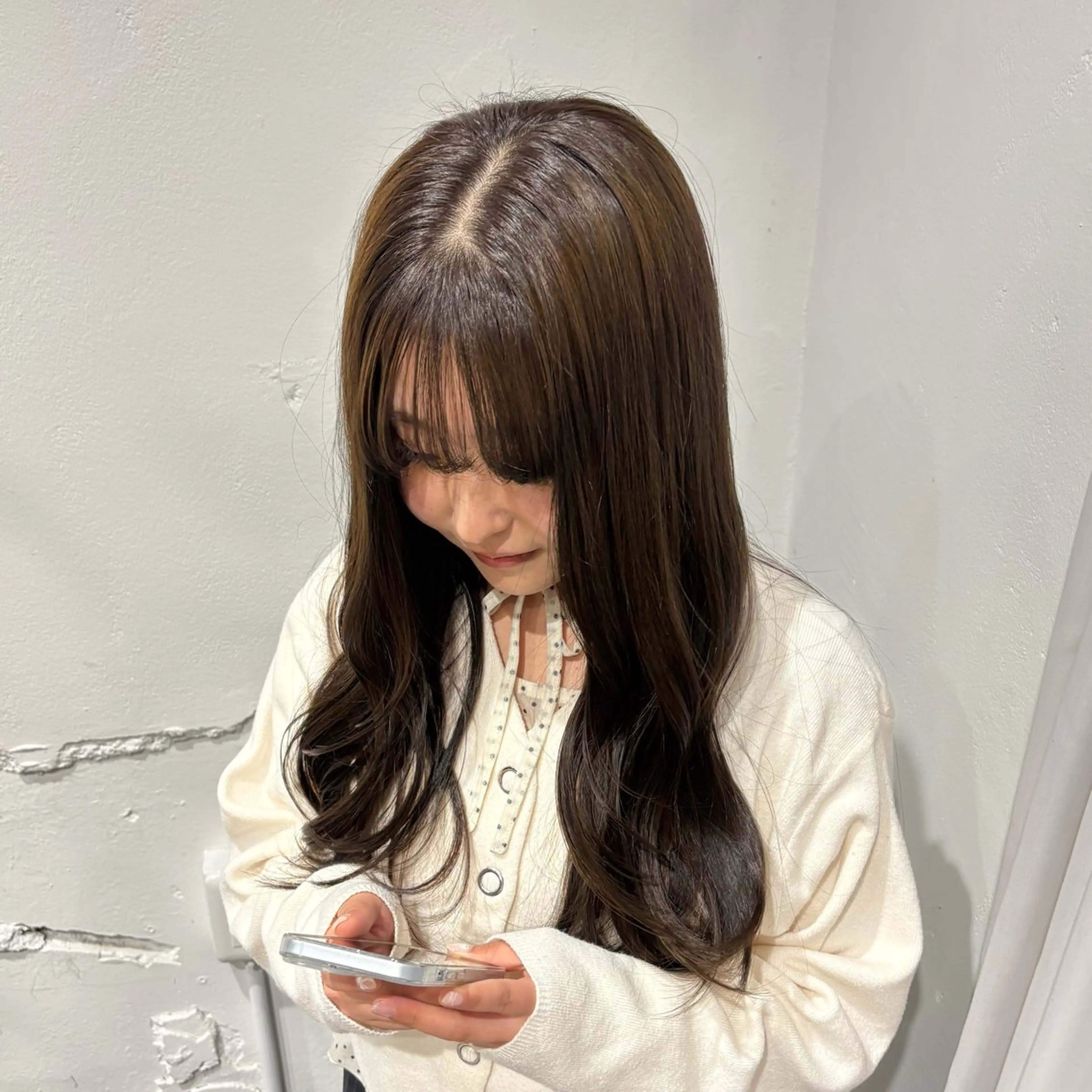 ロング カラー 透明感カラー ヘアカラー 都島美容室 rion 🌛のヘアスタイル