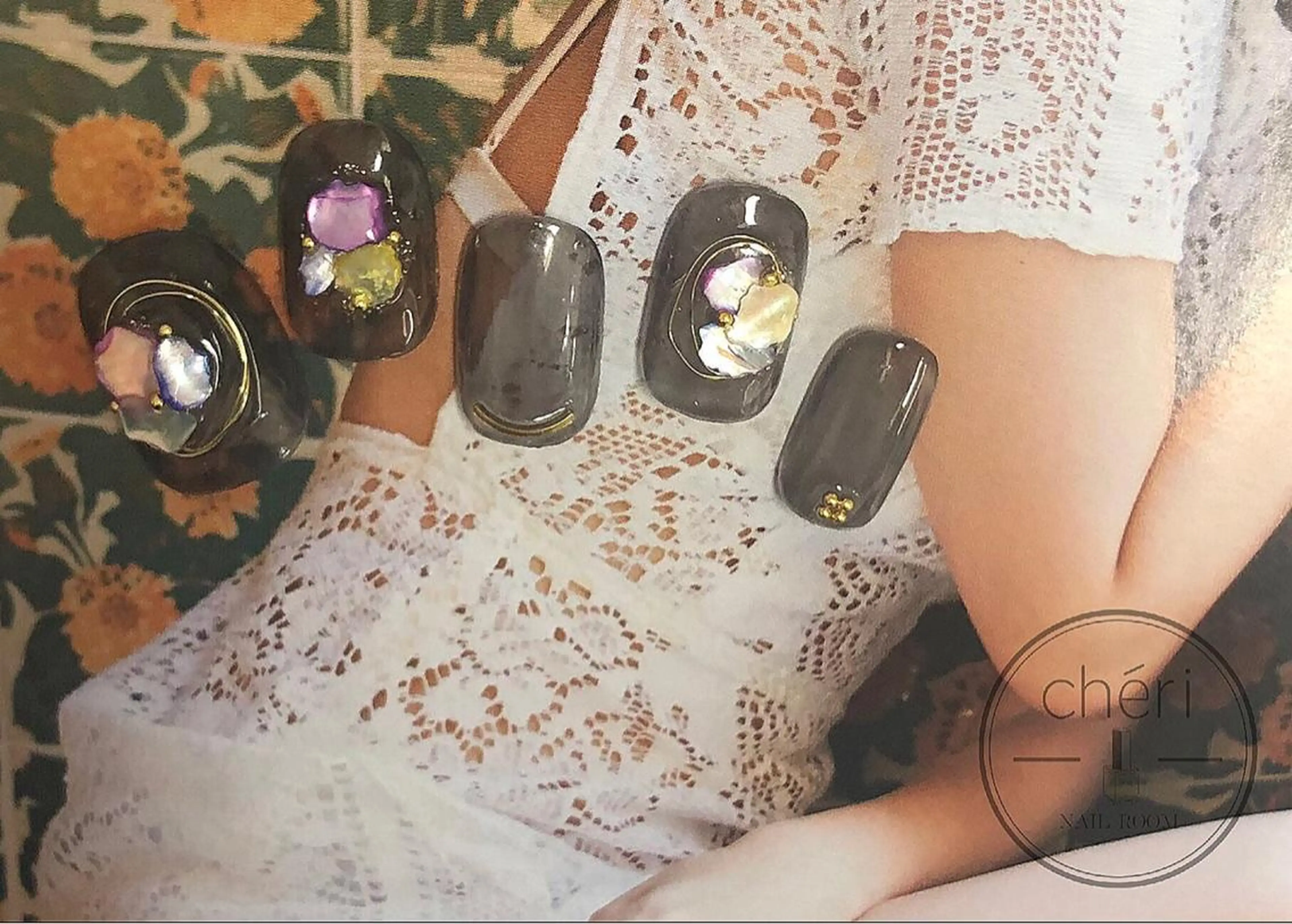 ショート ネイル ハンドネイル chéri sinagawaのネイルデザイン