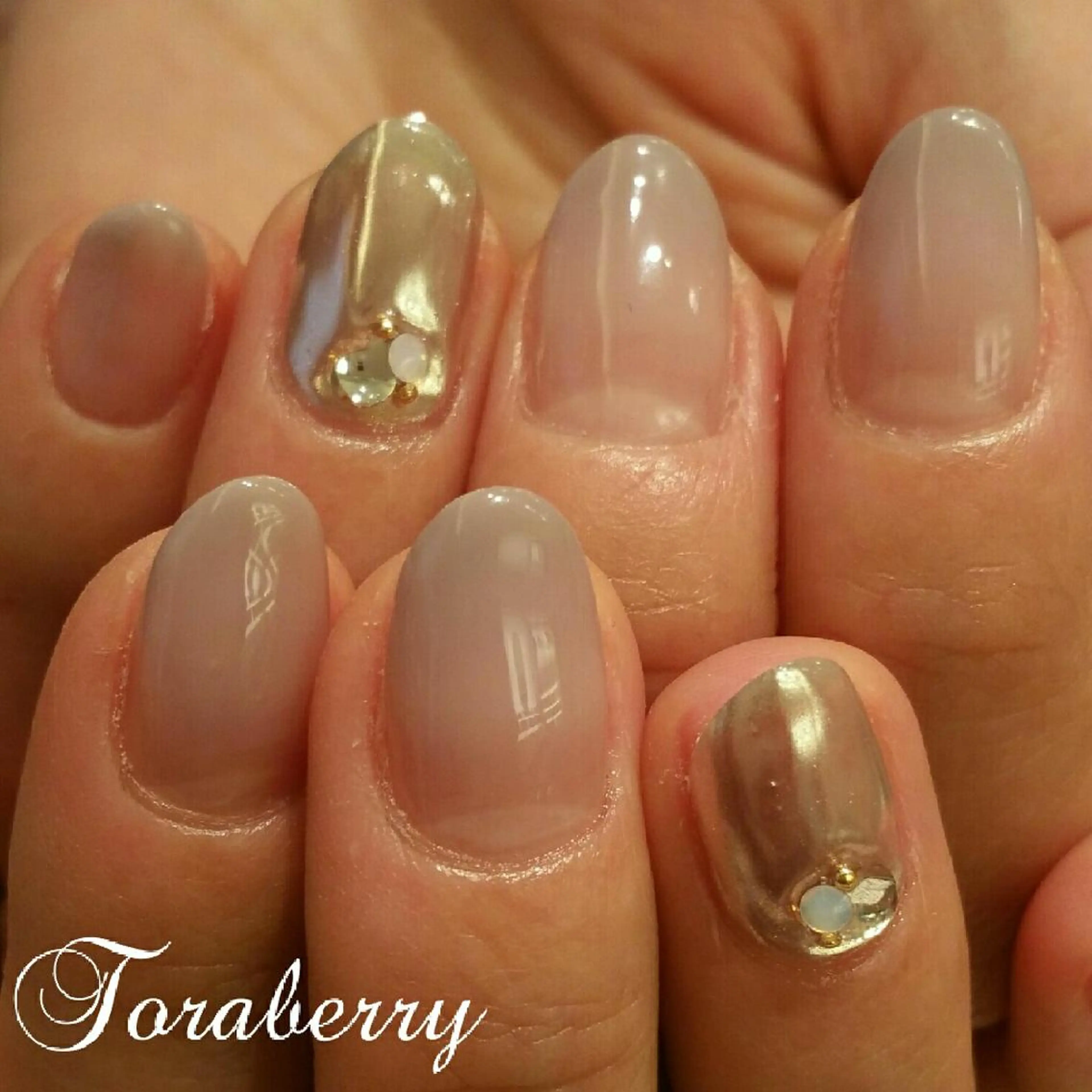 ネイル ミラーネイル ネイリスト なつみのネイルデザイン