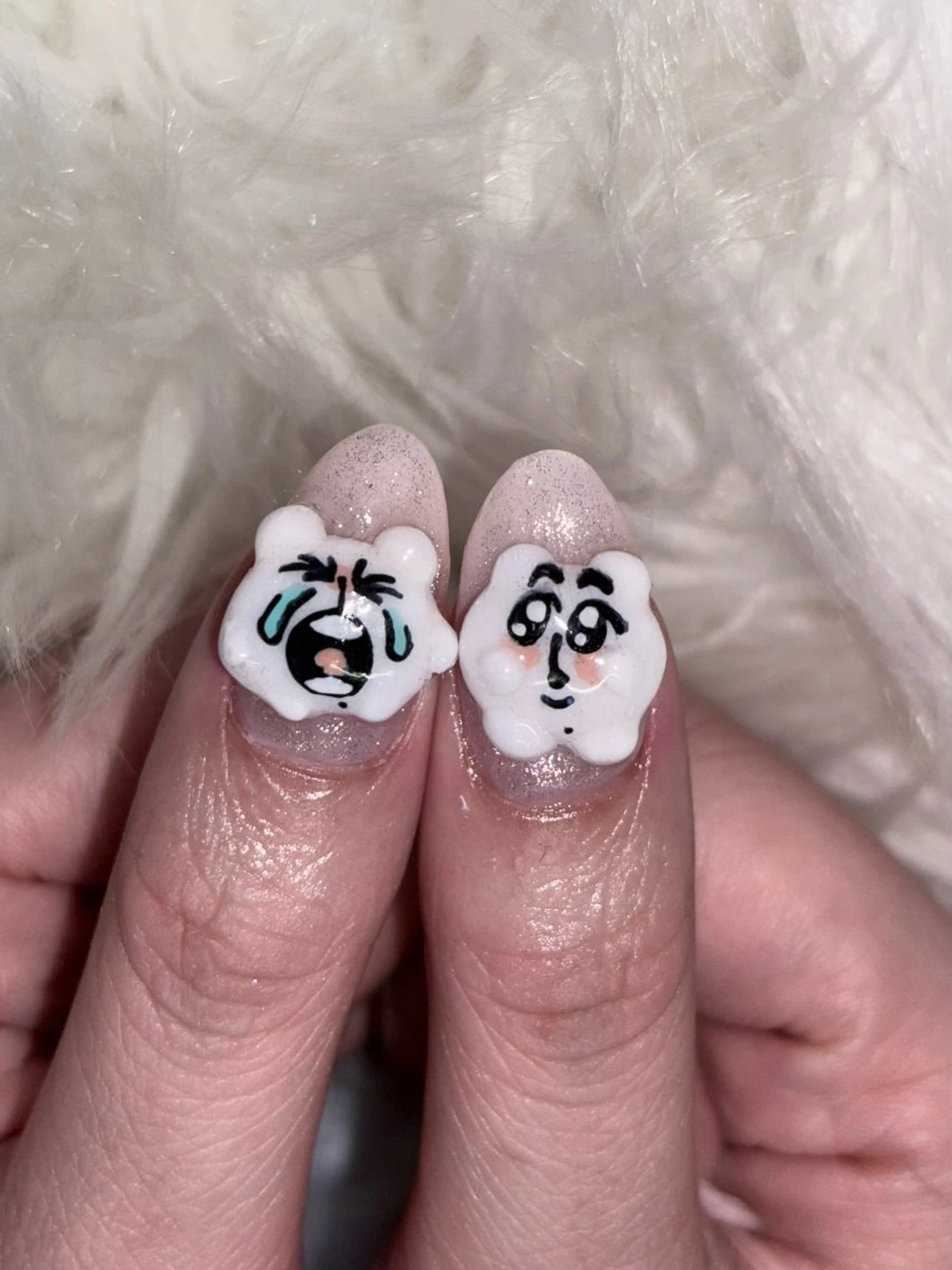 ネイル ハンドネイル NES NAIL所属・さゆり￤推しキャラ ￤ロングネイル🩷のネイルデザイン