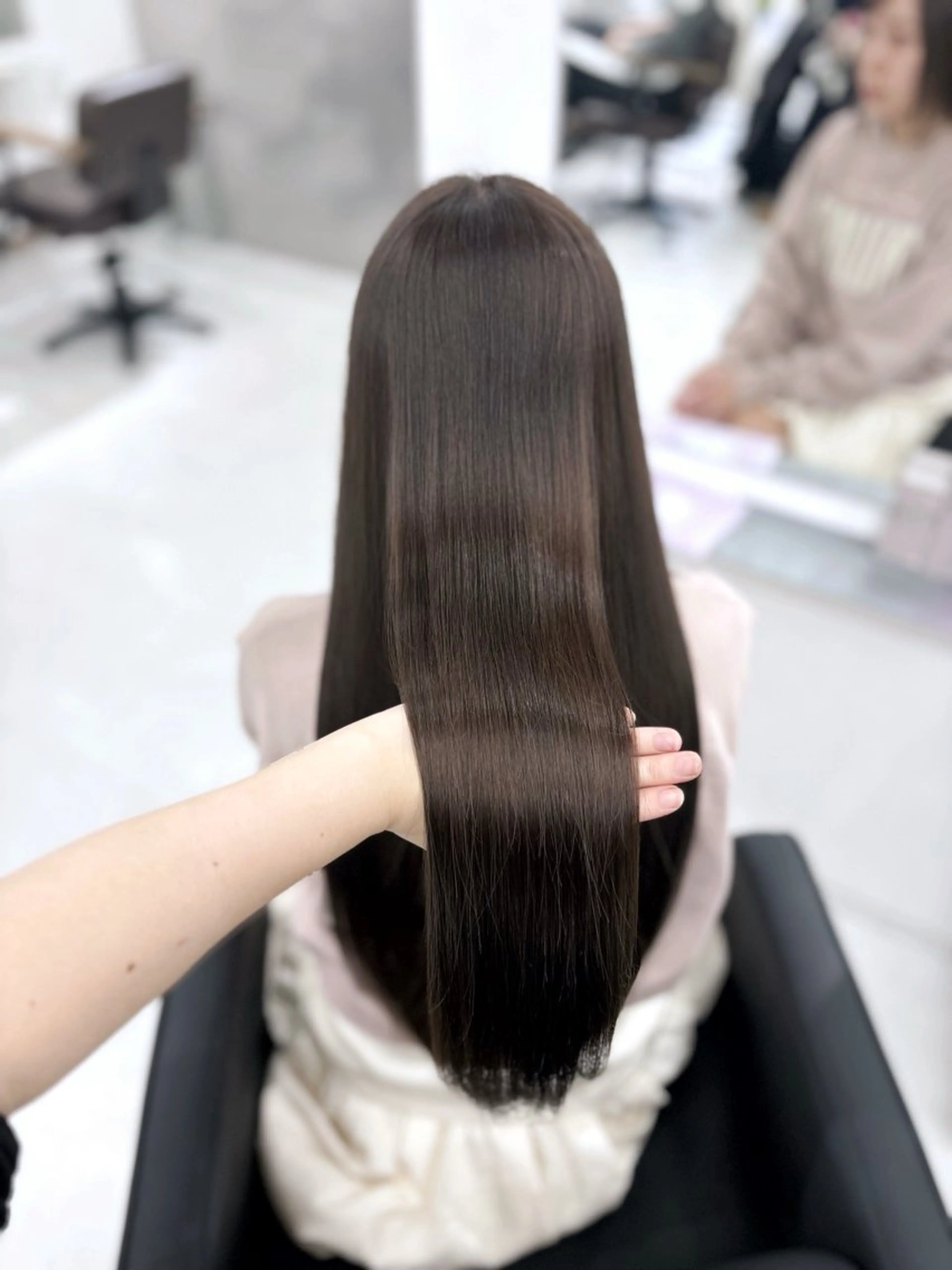 【🎀ིྀ大人気メニュー🎀ིྀ✨ミニモ限定価格✨ブリーチなしWカラー🤍】透明感抜群🫧プレミアムケアカラー🫧の写真