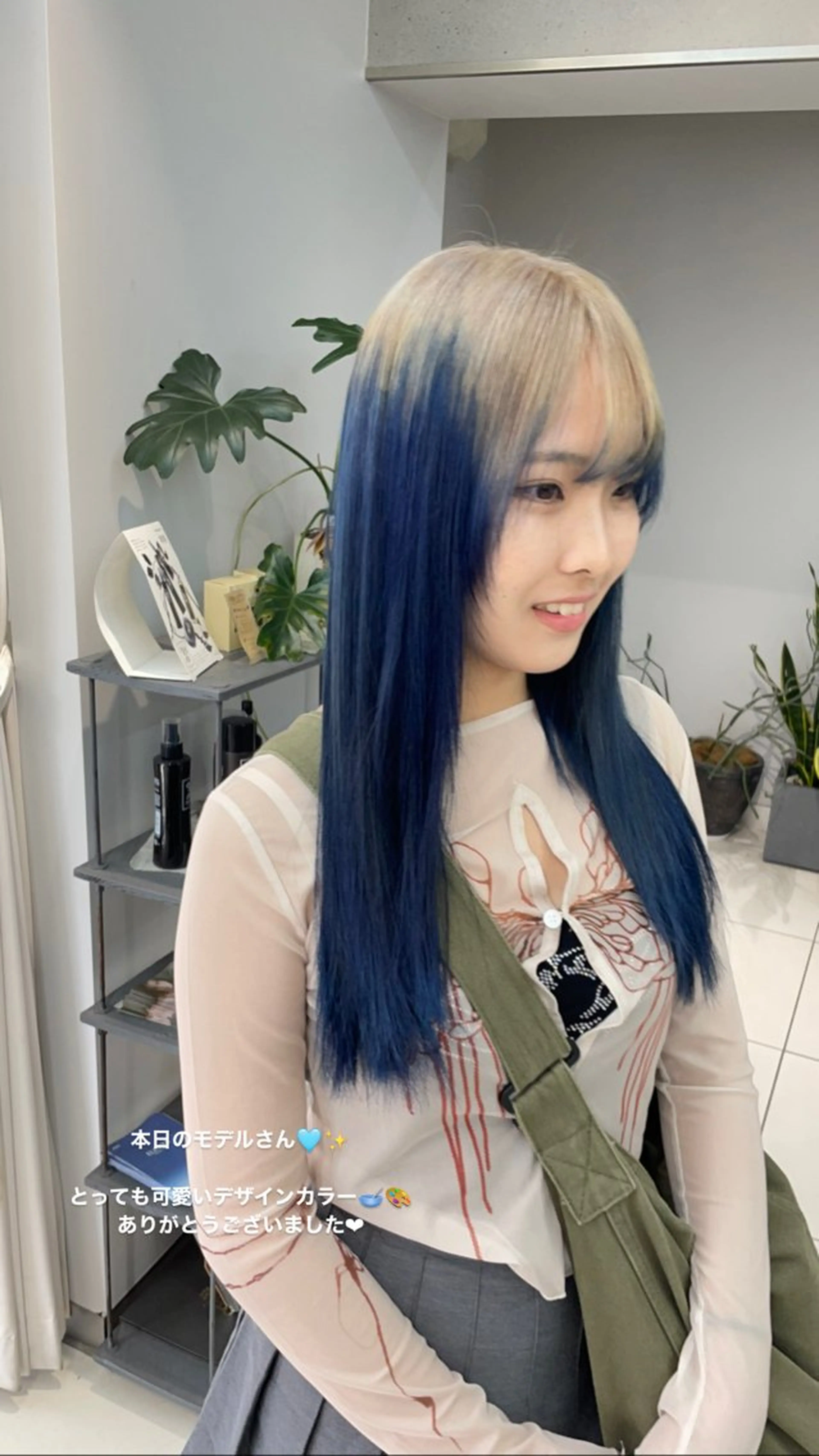 セミロング カラー ボブ/透明感ベージュ 🫧クルミ🌟のヘアスタイル