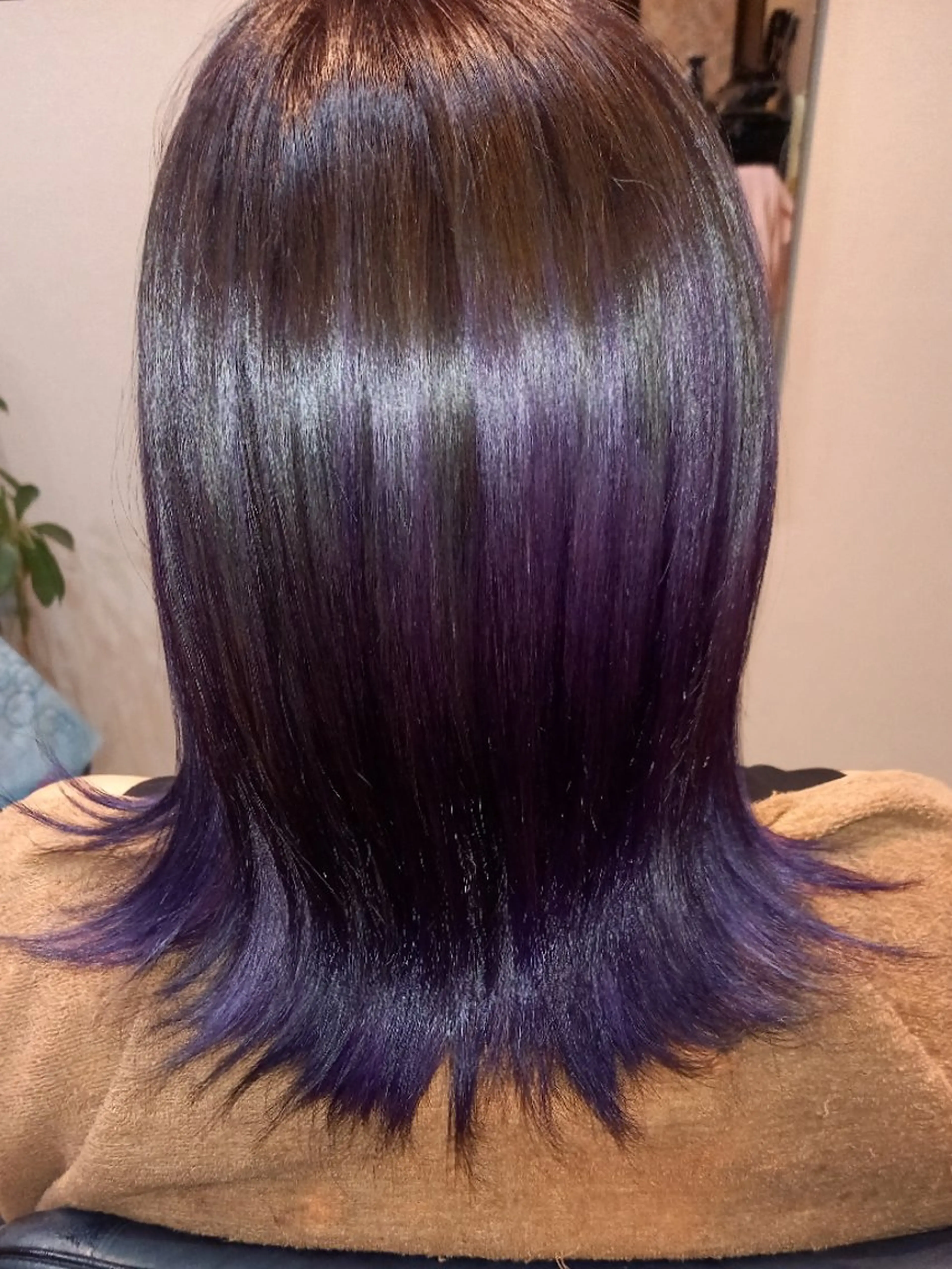 カラー ブリーチ グラデーションカラー インナーカラー 上原 嘉代子のヘアスタイル