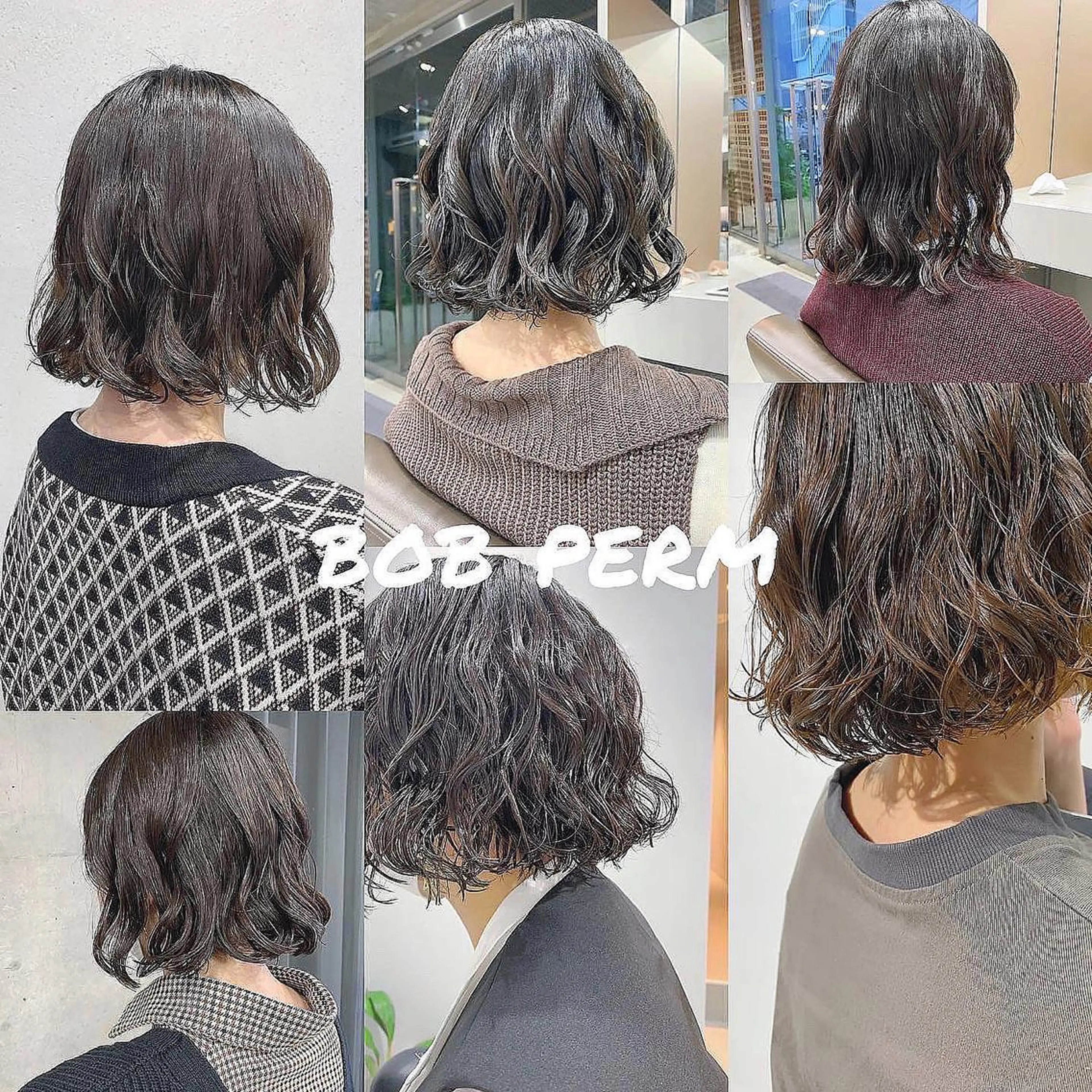 ショート パーマ ボブパーマコテ巻き風 パーマNo1深江秀平のヘアスタイル