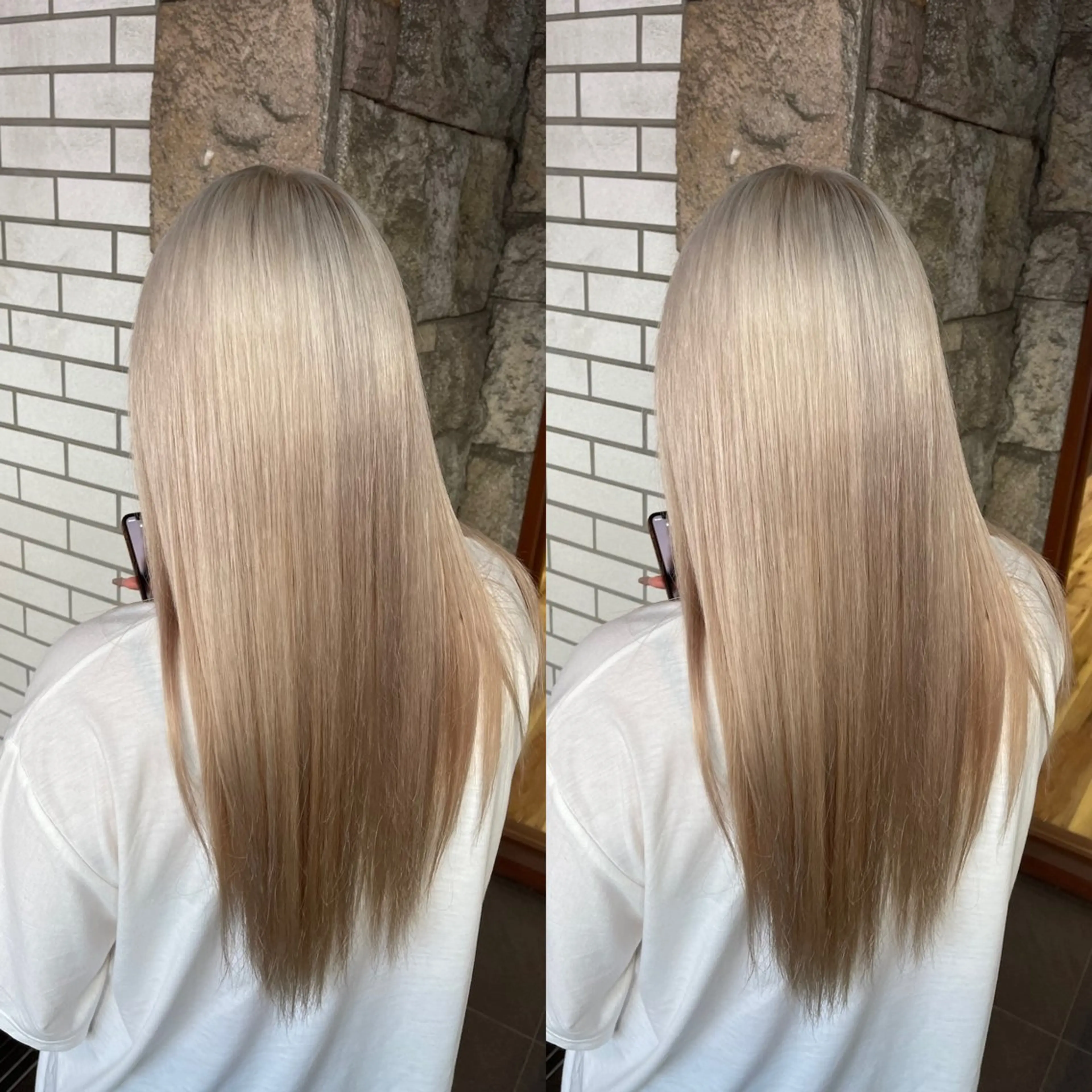 セミロング カラー ブリーチ ケアブリーチ デザインカラー イヤリングカラー ハイトーンカラー カット ヘアカラー トリートメント オージュアソムリエ DAIKI⭐️のヘアスタイル