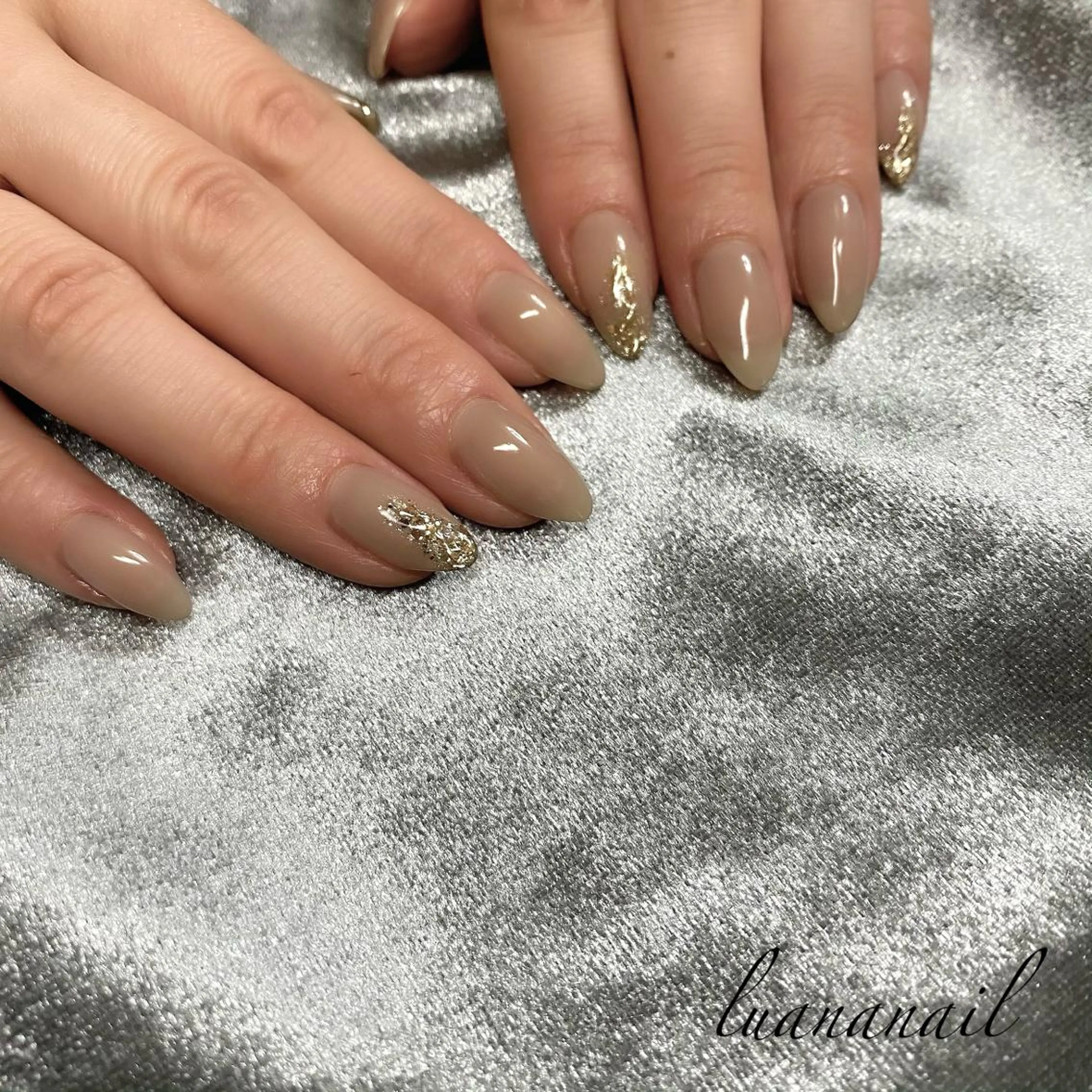 ネイル ワンカラーネイル シンプルネイル ハンドネイル luana nailのネイルデザイン