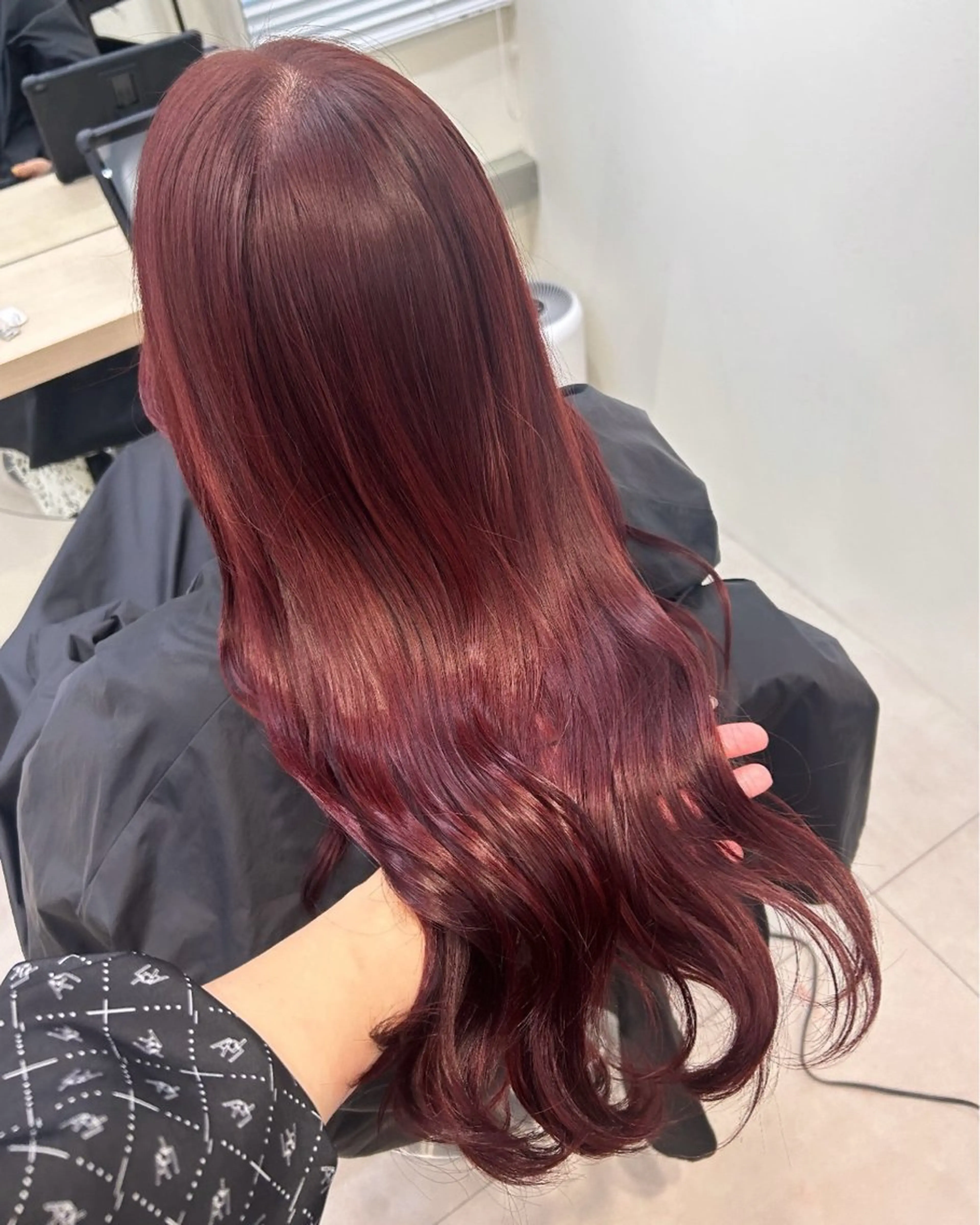 ロング カラー uni 江坂🦋 木下風子のヘアスタイル