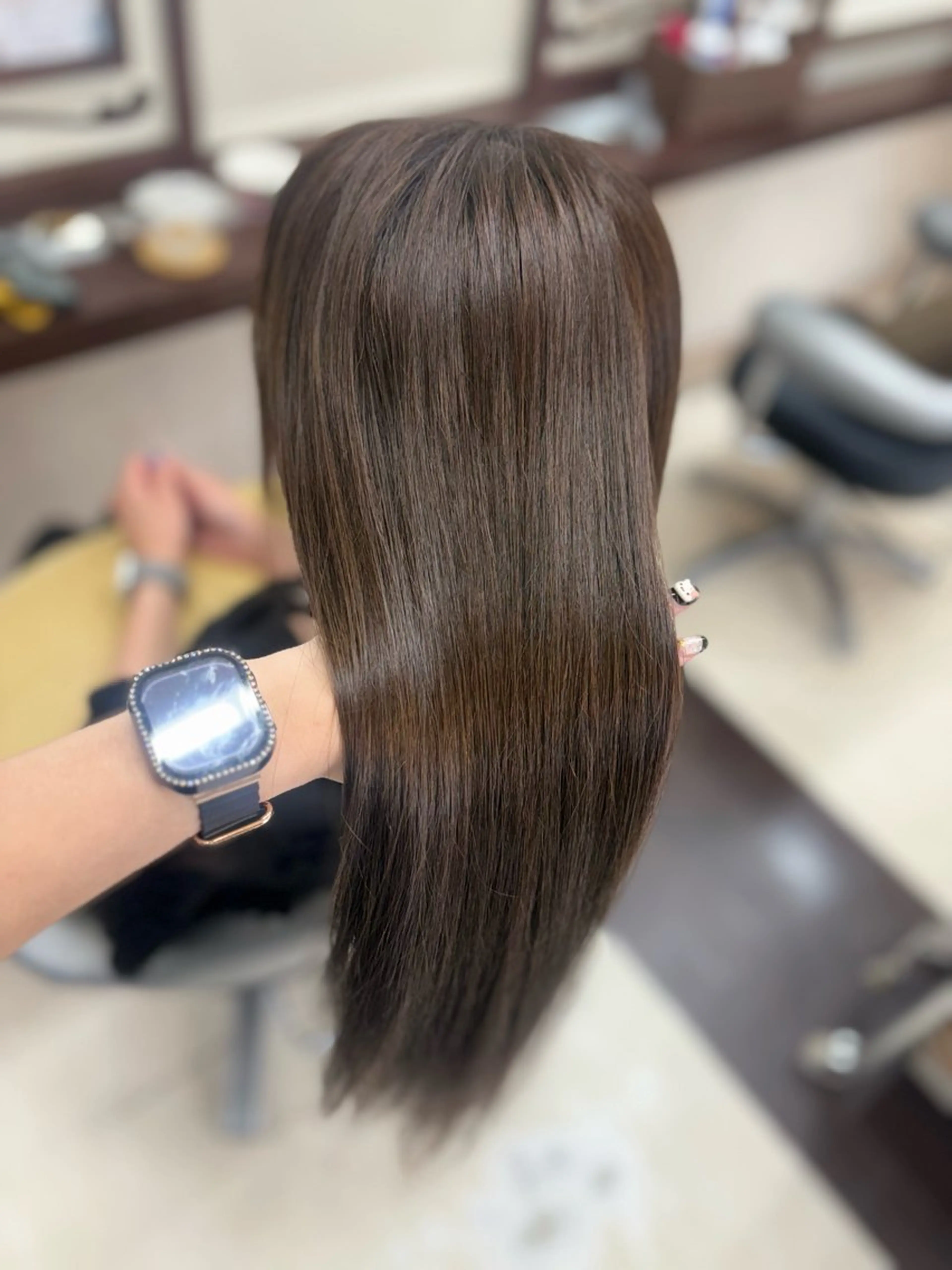 ロング ヘアカラー 垢抜け×韓国風/ ハイトーン/朝倉友香のヘアスタイル