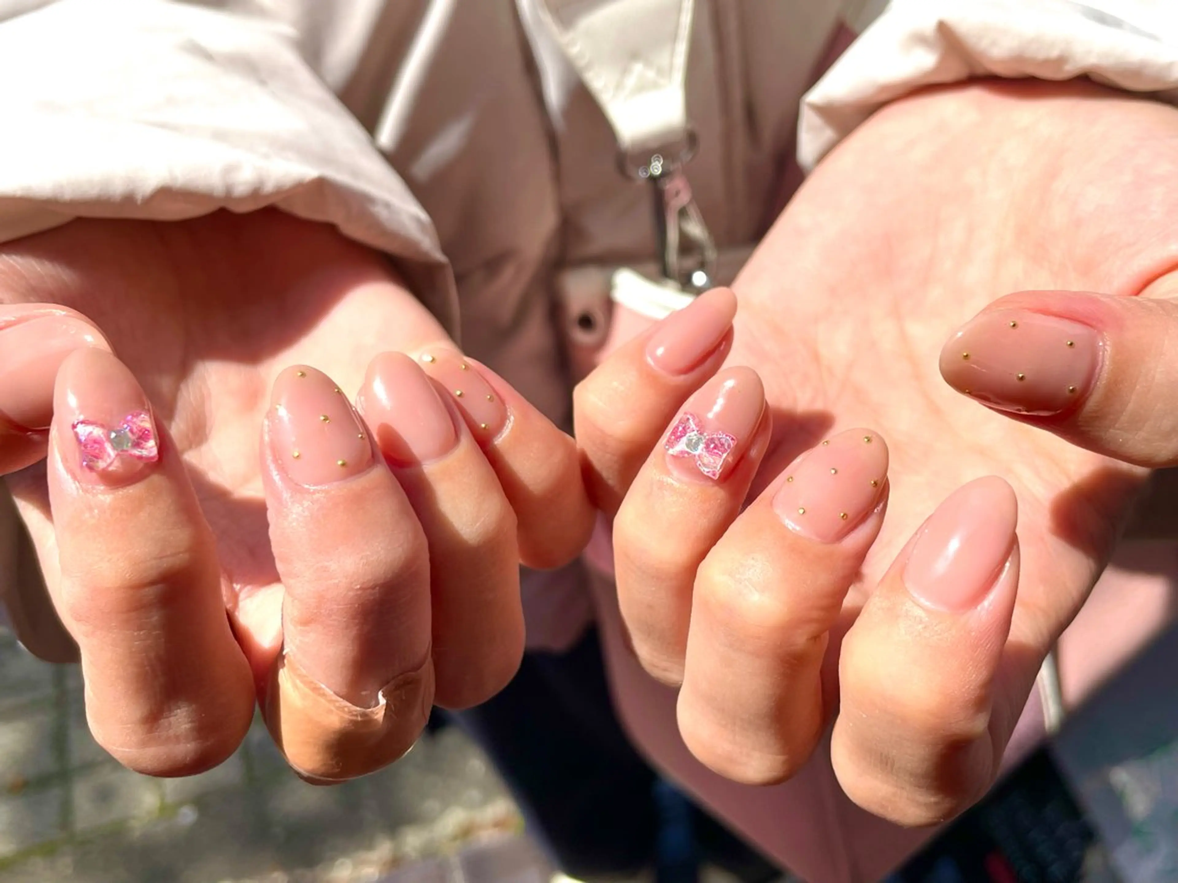 ネイル ワンカラーネイル リボン Sasa ✿のネイルデザイン