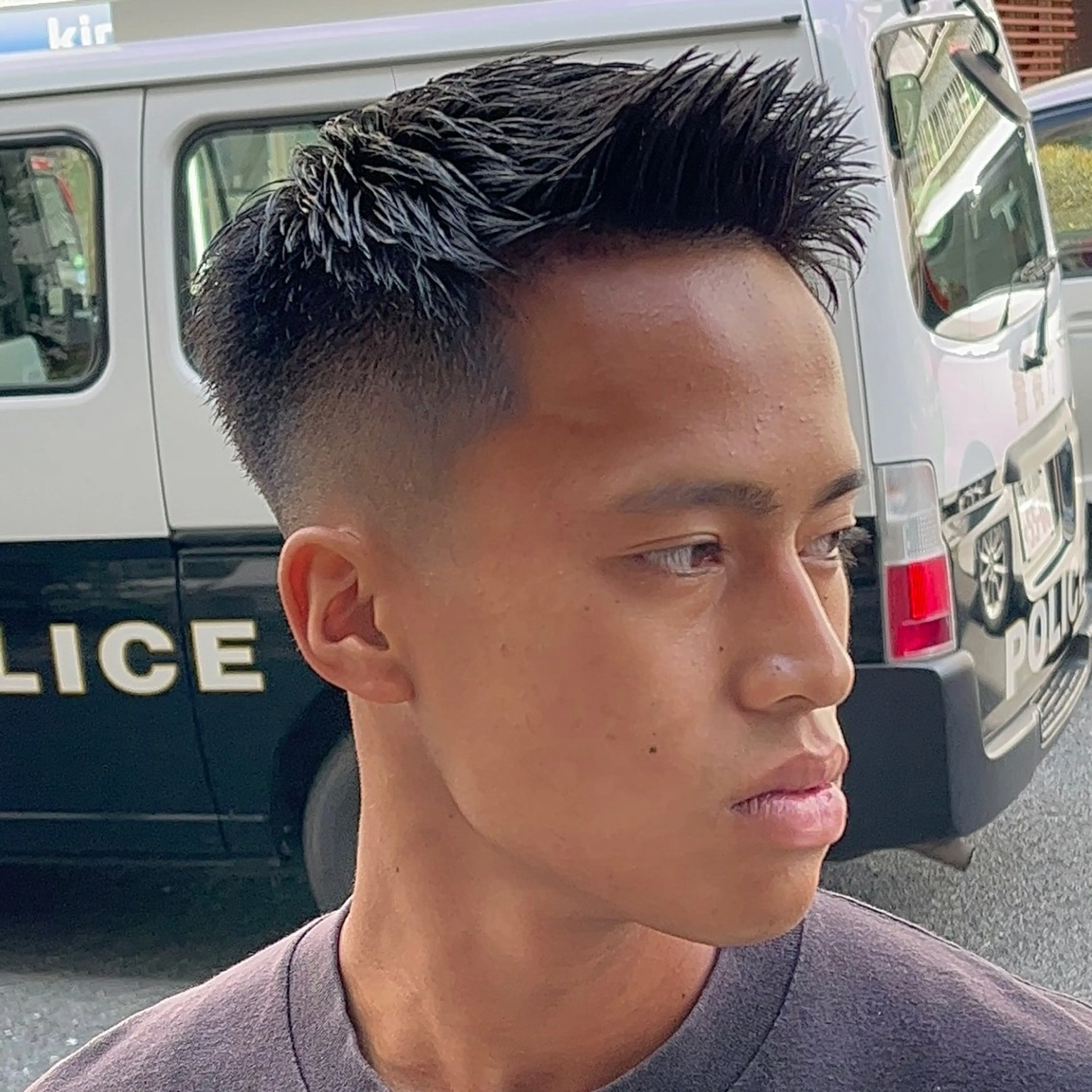 ショート メンズ フェードカット メンズパーマ スキンフェード スパイキーショート ショートヘア カット 立川/メンズパーマ 厚進太郎のヘアスタイル