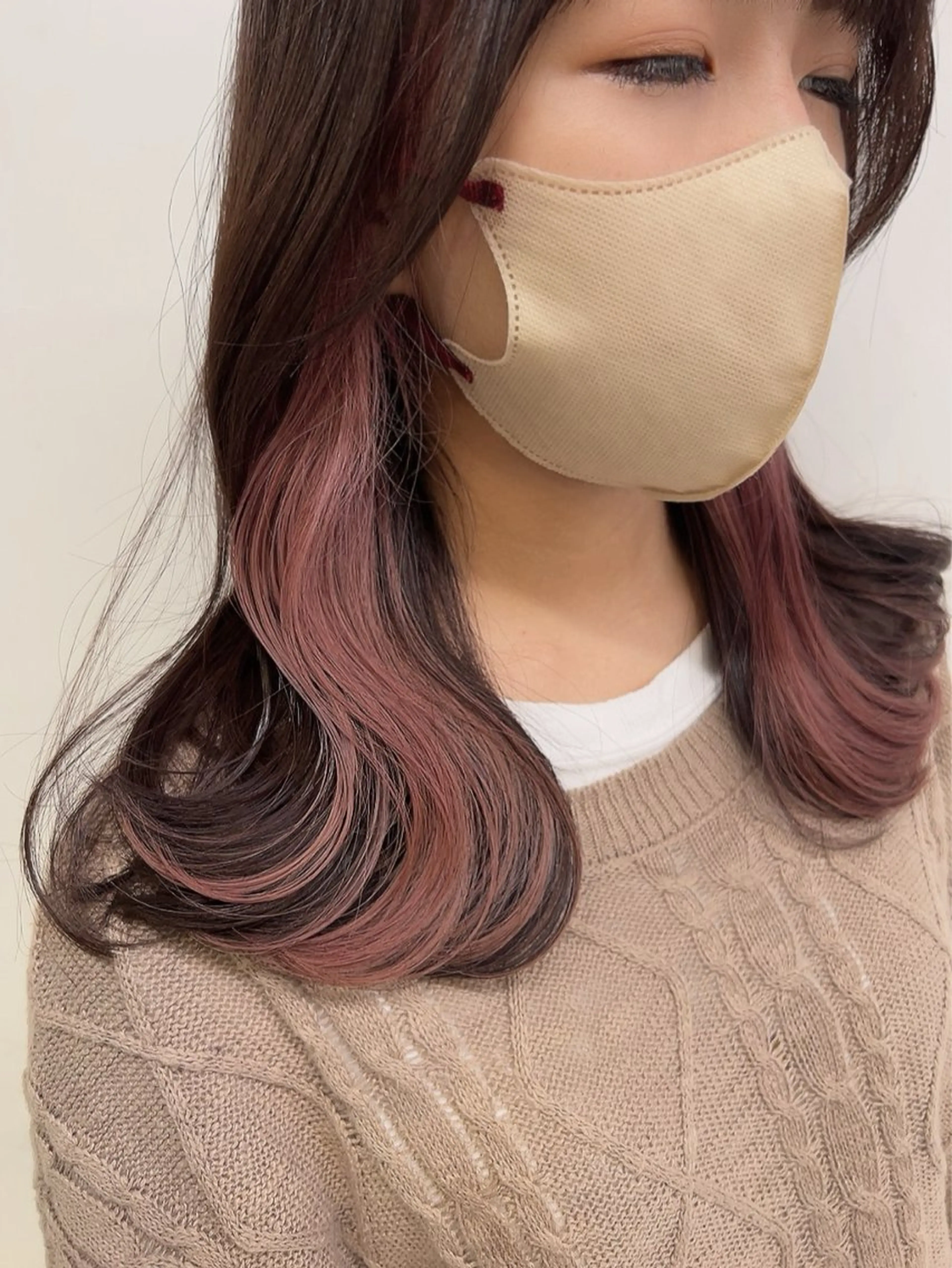 ロング カラー ヘアカラー トリートメント ヘッドスパ ヘアセット 🥞ベージュ系カラー 【すずきりほ】🥞のヘアスタイル