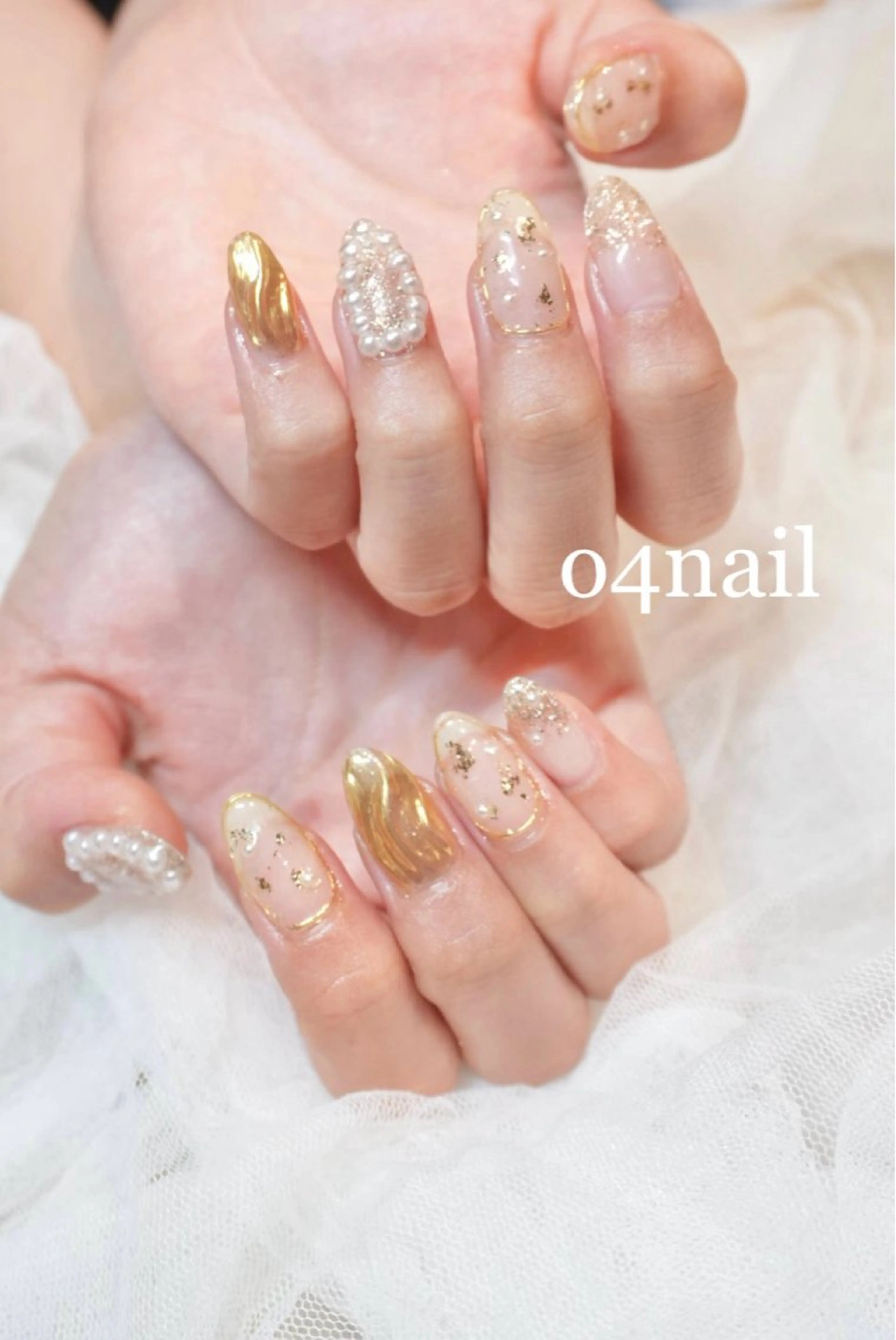 ネイル ゴールド マグネットネイル 夏ネイル ハンドネイル o4nail___ ARISAのネイルデザイン