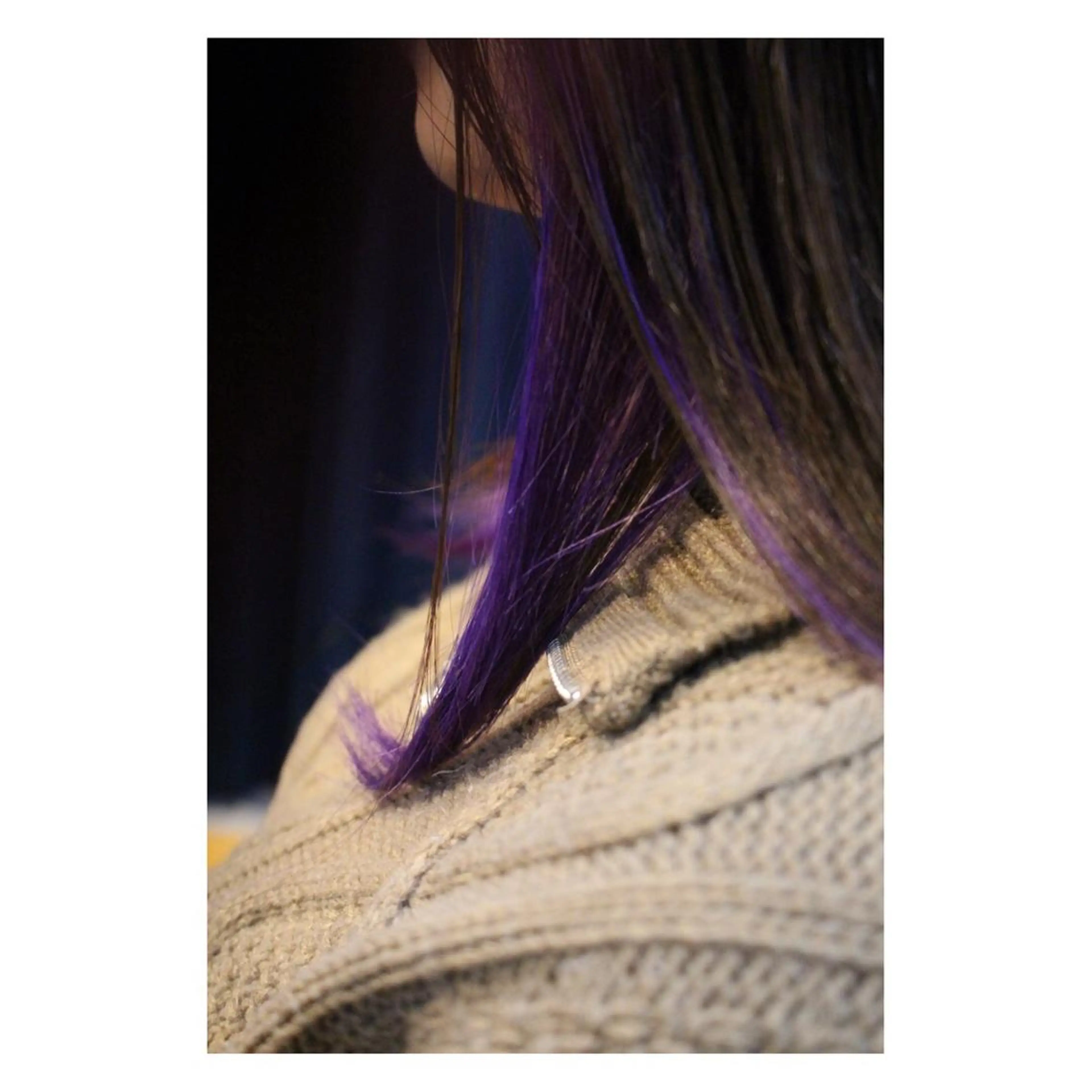 セミロング カラー インナーカラー カット ヘアカラー トリートメント 中野 誠子のヘアスタイル