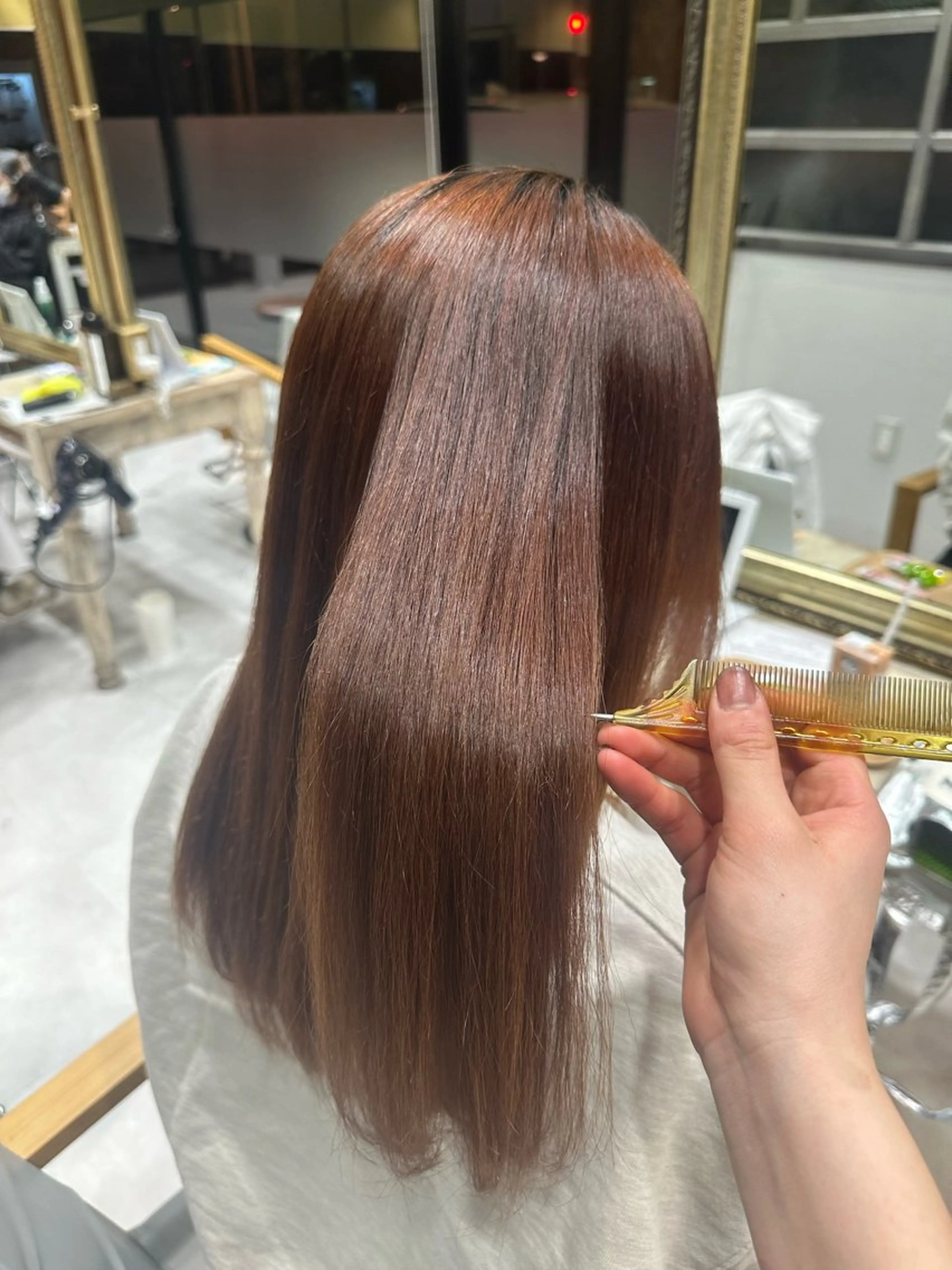 セミロング 髪質改善 トリートメント 野上 麗のヘアスタイル