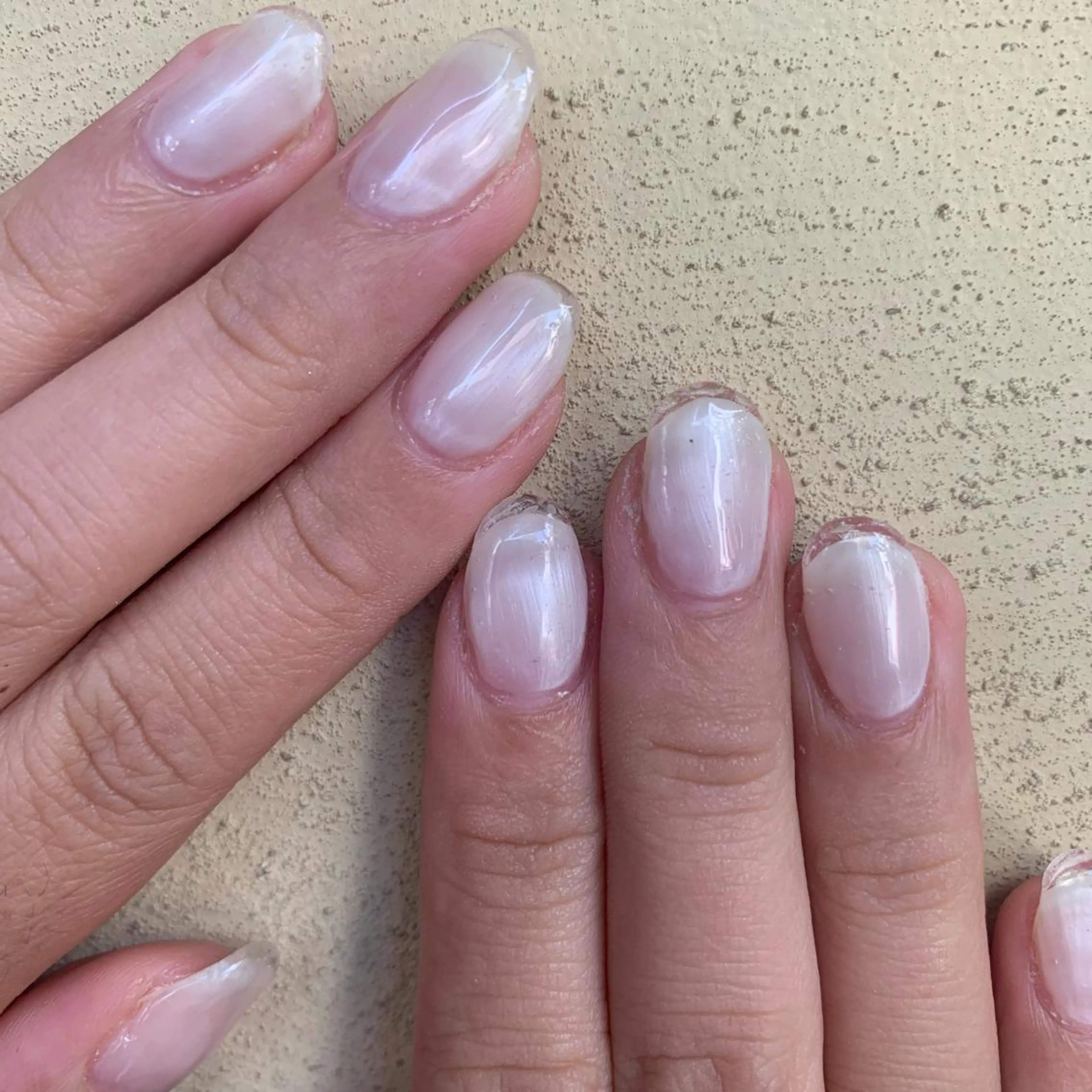 ネイル クリアネイル フレンチネイル AMI ウルフパーマ/メンズのヘアスタイル