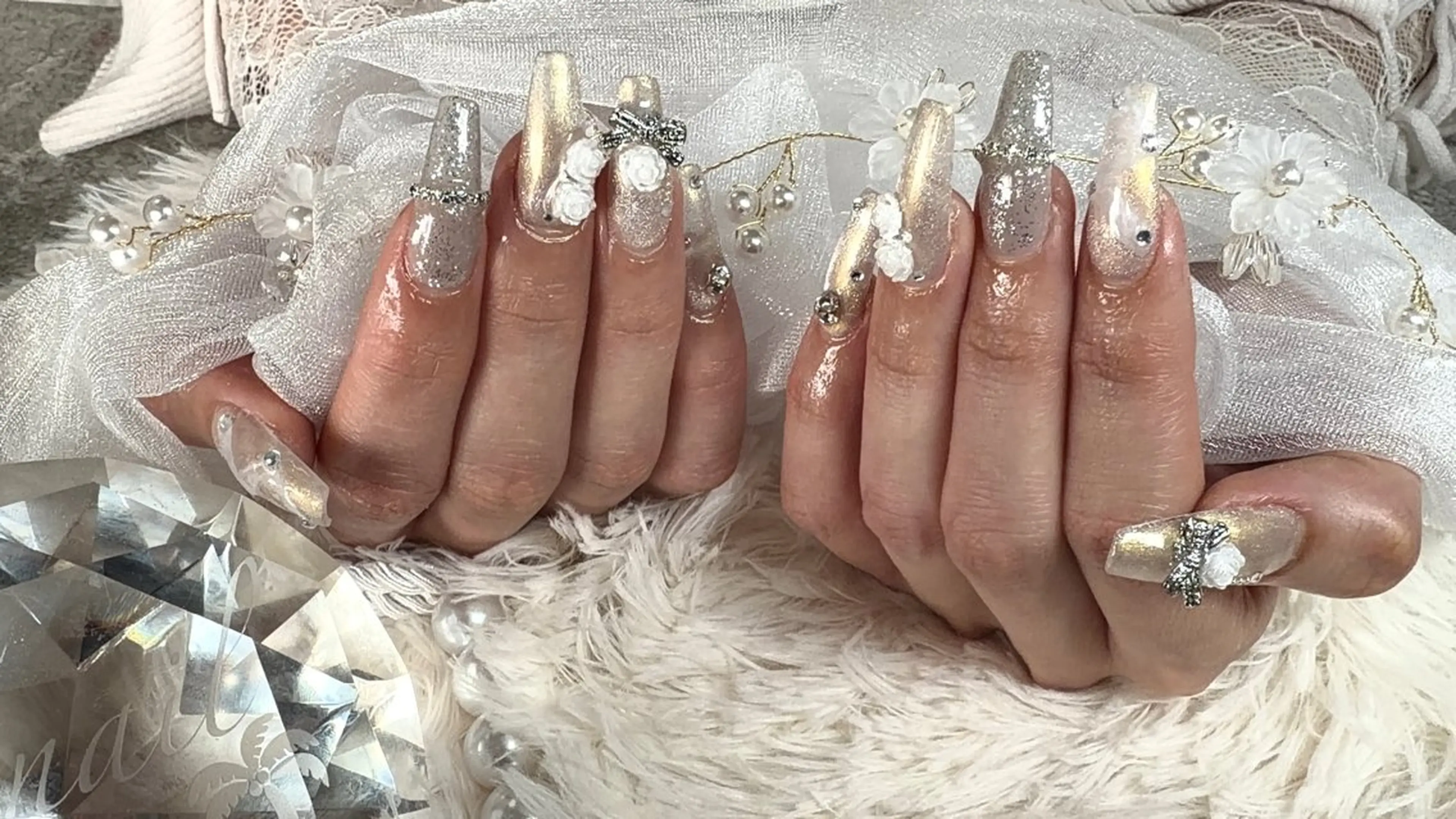 ネイル 長さ出し 持ち込み ネイルチップ 佐野 愛美のネイルデザイン