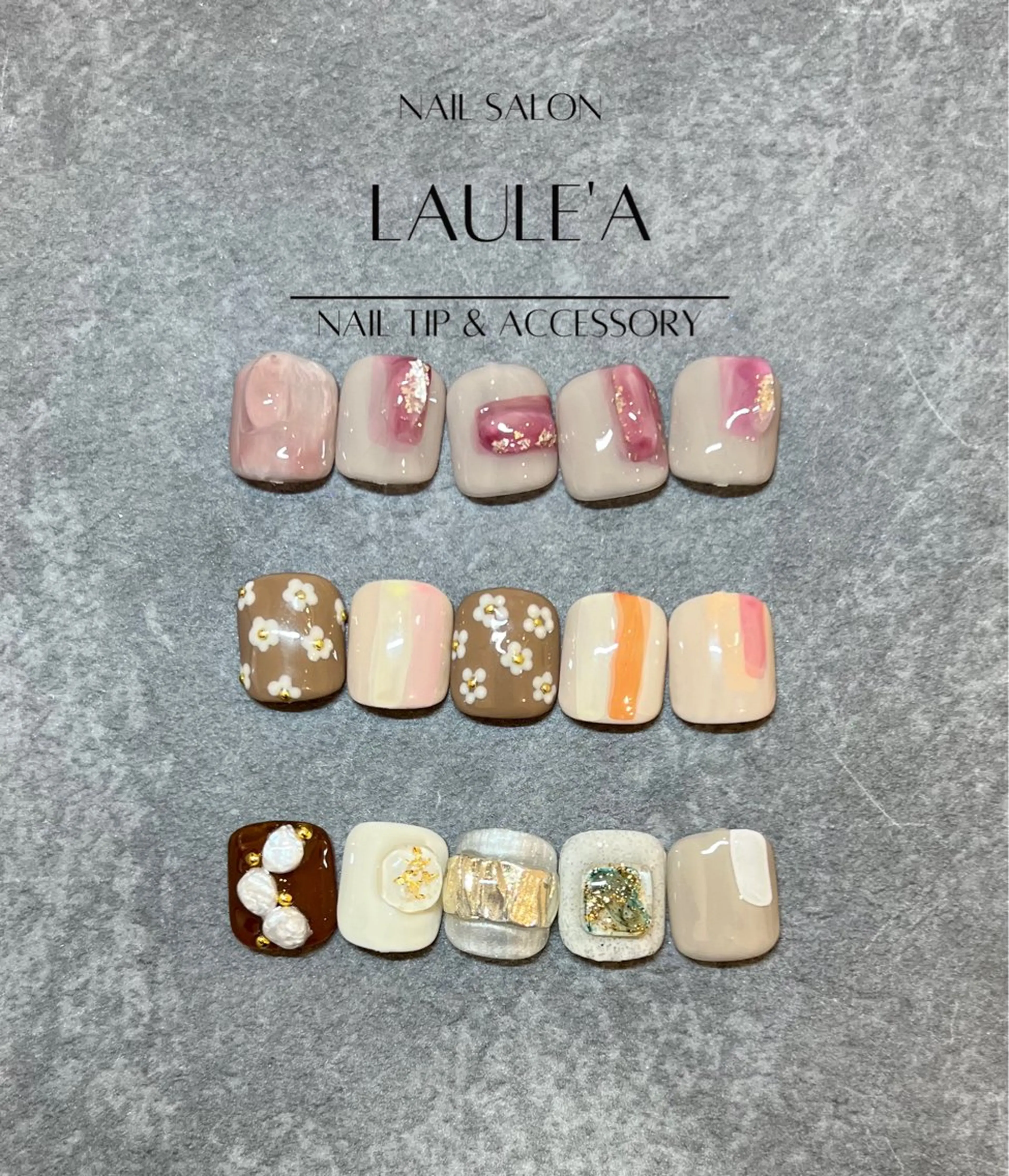 ネイル アートネイル ハンドネイル nailsalon Laule'aのネイルデザイン