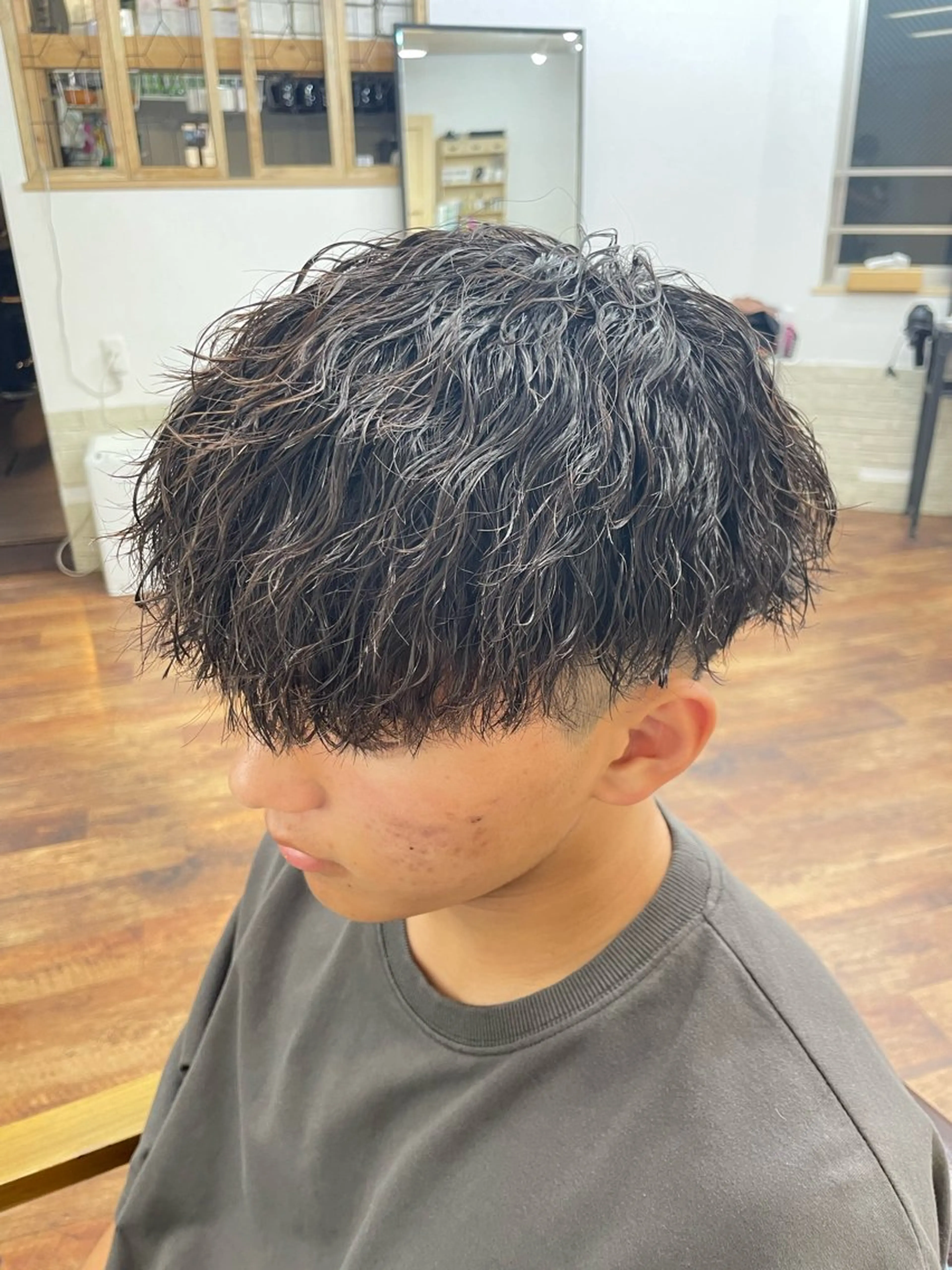 パーマ メンズ マッシュ メンズパーマ ツイストスパイラルパーマ スパイラルパーマ RITSUKI横浜 メンズ特化😎のヘアスタイル