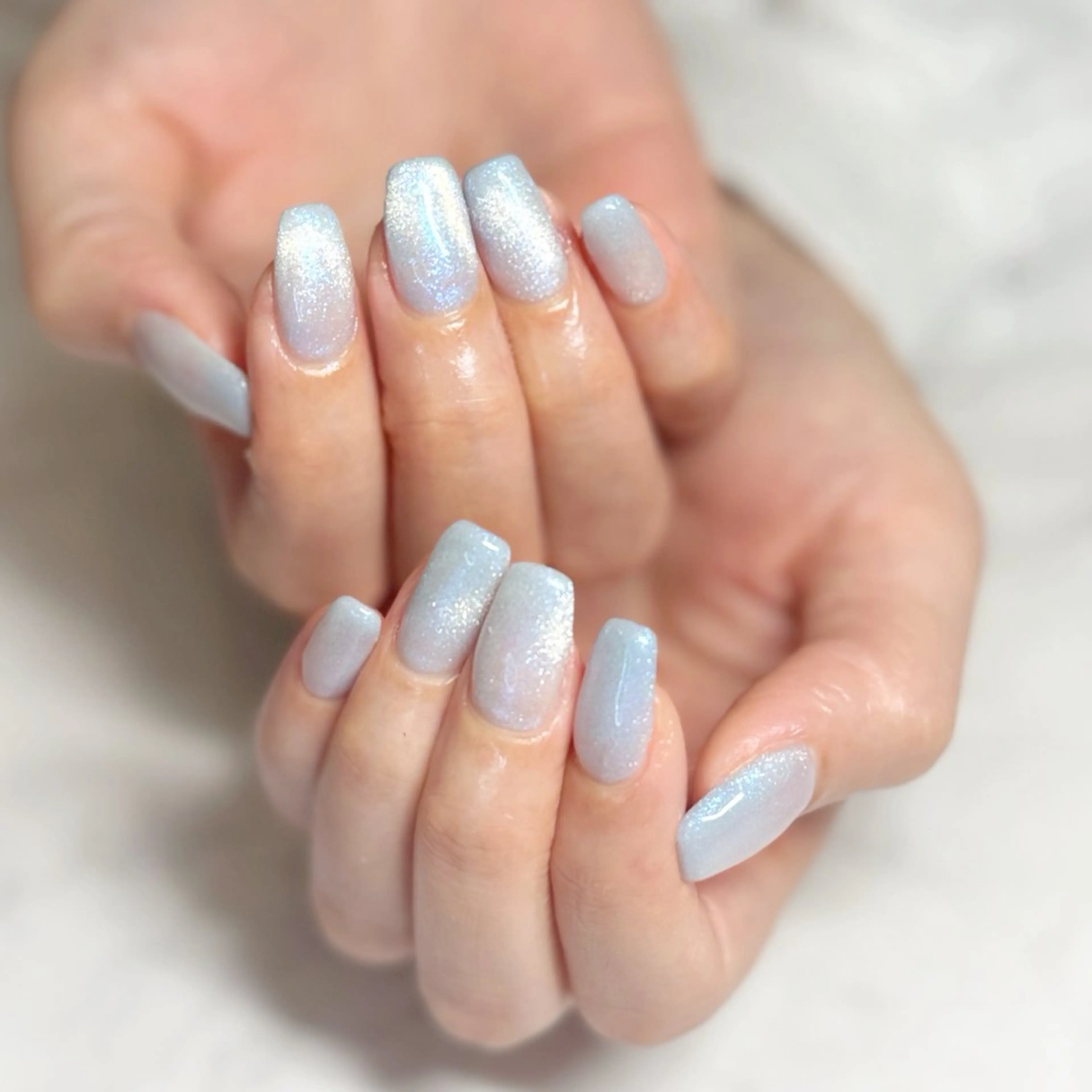 ネイル アートネイル 長さ出し ジェルネイル 韓国ネイル ラメ(グリッター) glossnail MIKIのネイルデザイン