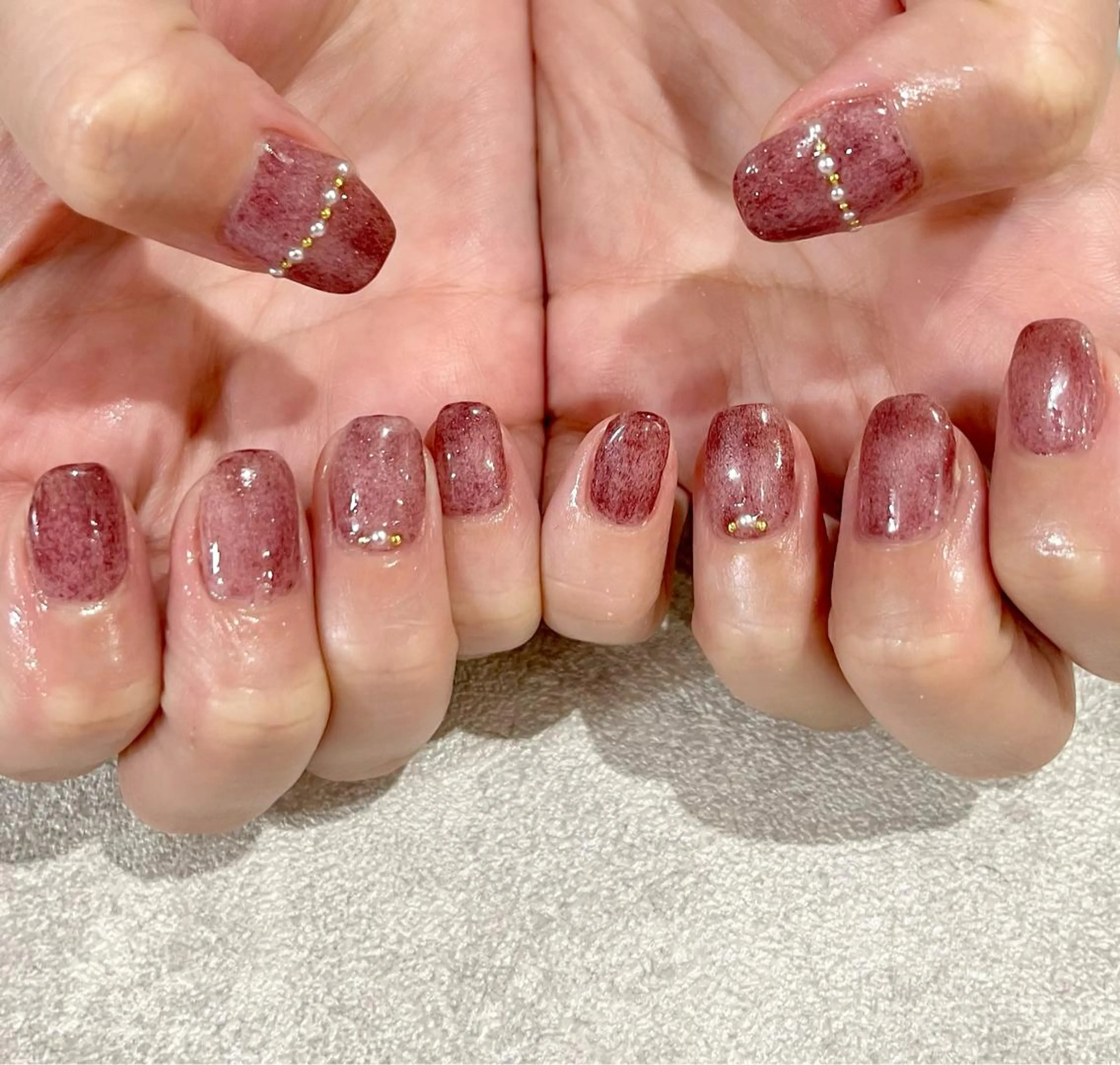 ネイル シンプルネイル ハンドネイル Nail Salon　Ｋのネイルデザイン