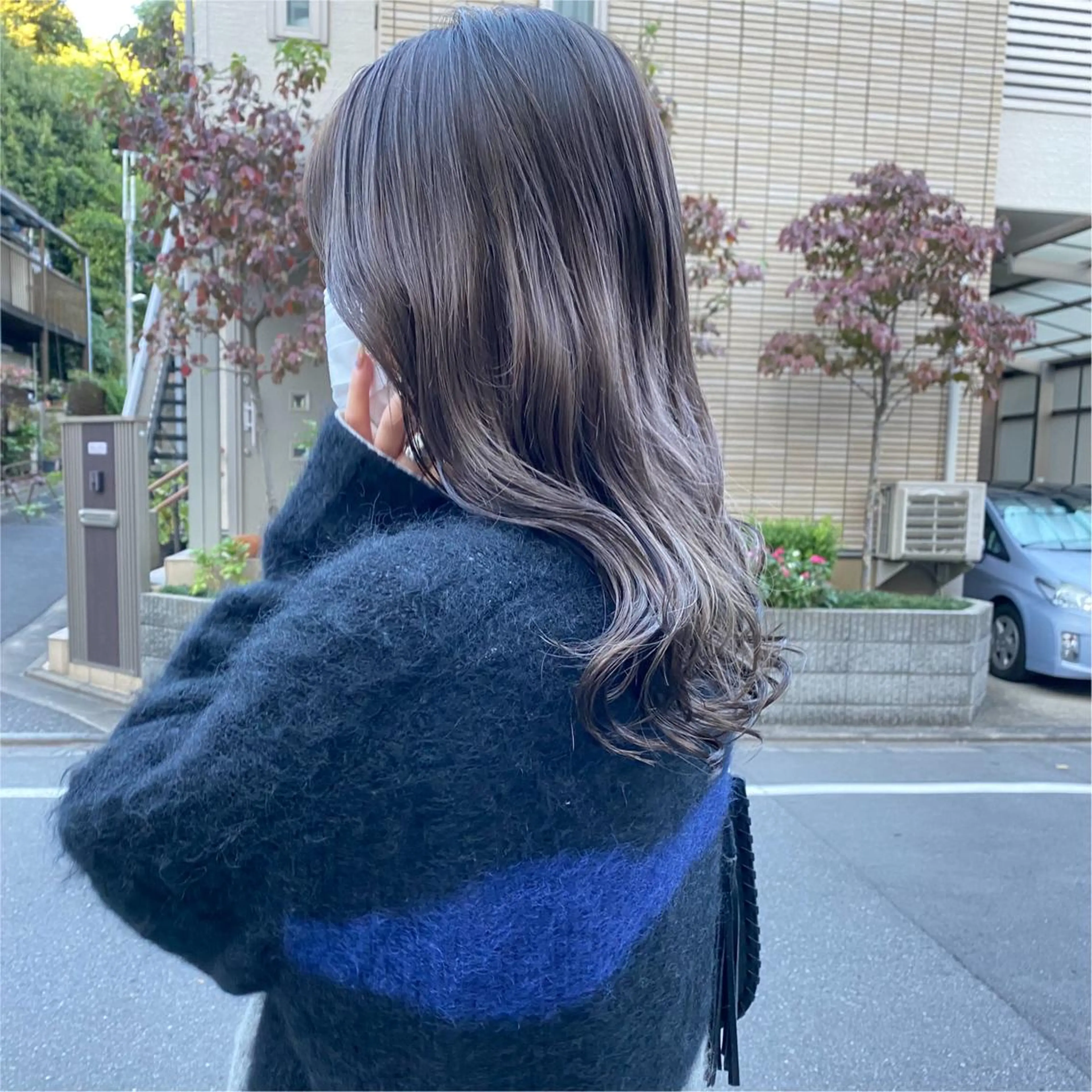 セミロング カラー ボブ/ミニボブ 透明感カラーkadoのヘアスタイル